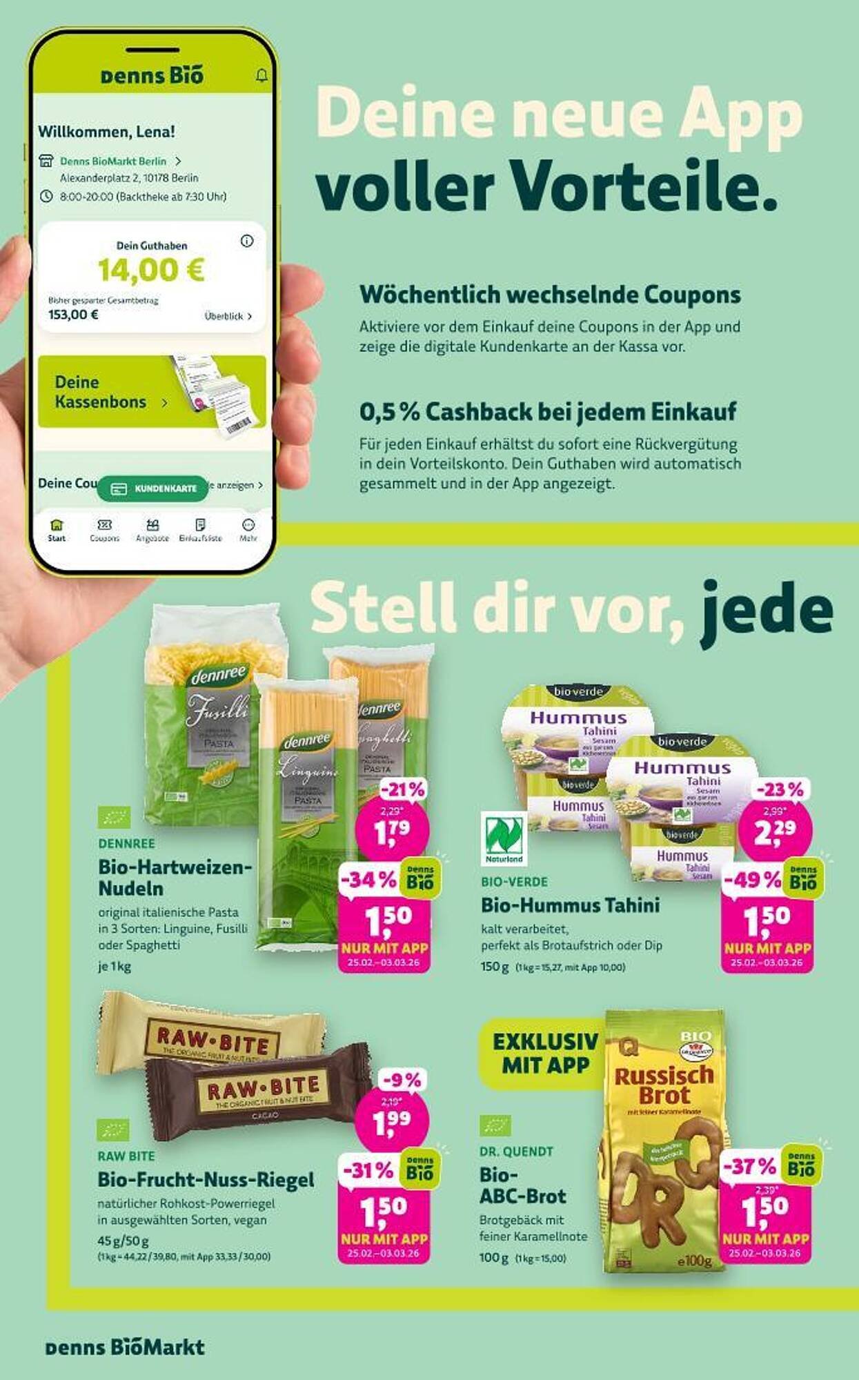 Denn's Biomarkt Flugblatt