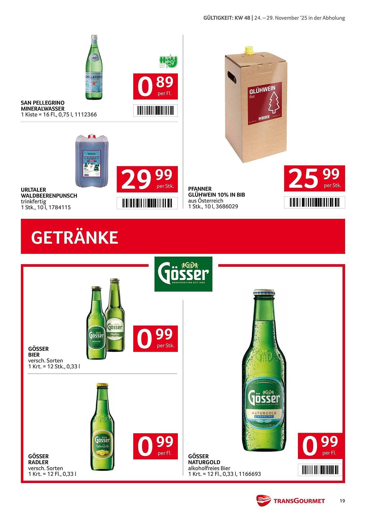 Transgourmet Flugblatt