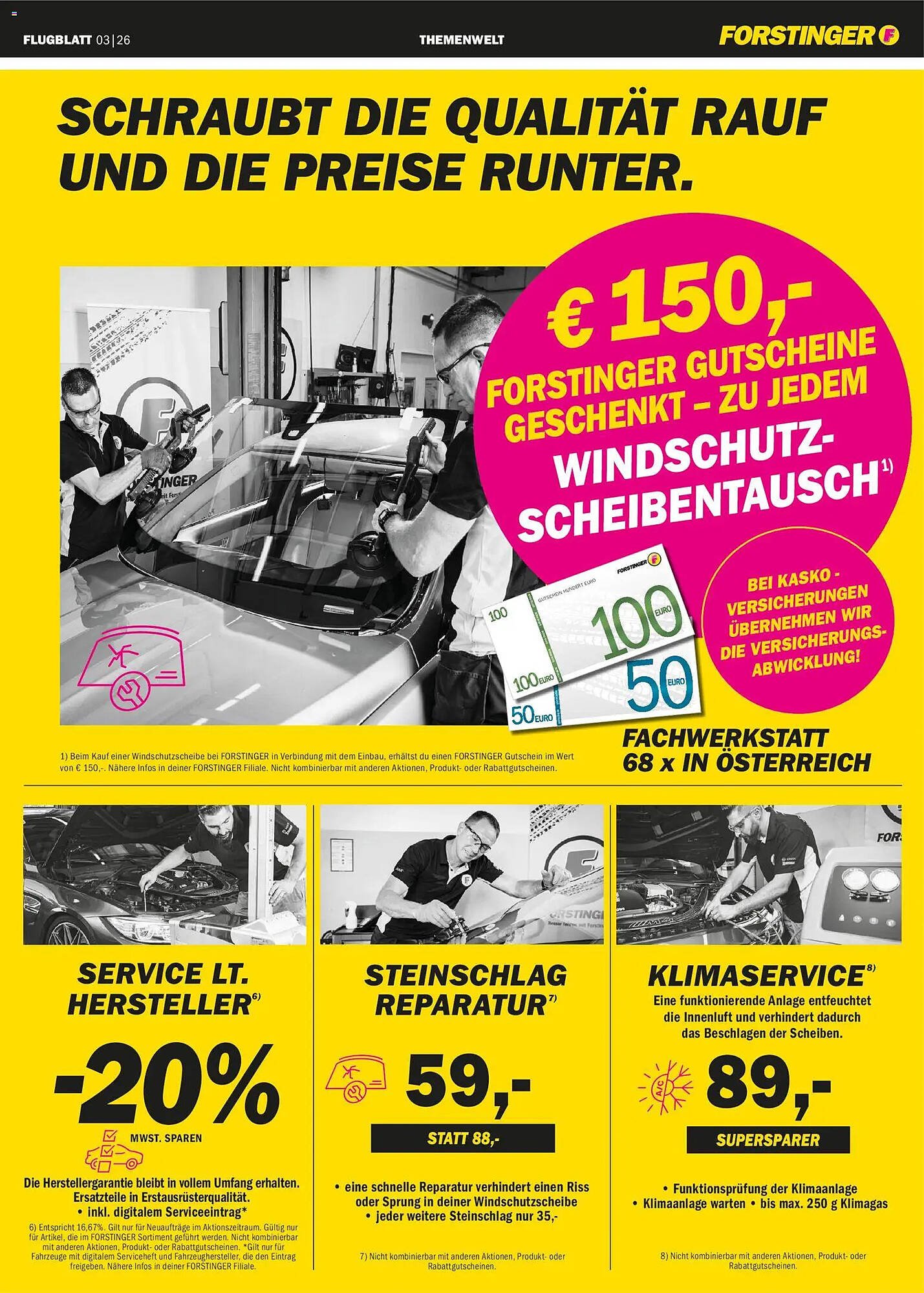 Forstinger Flugblatt