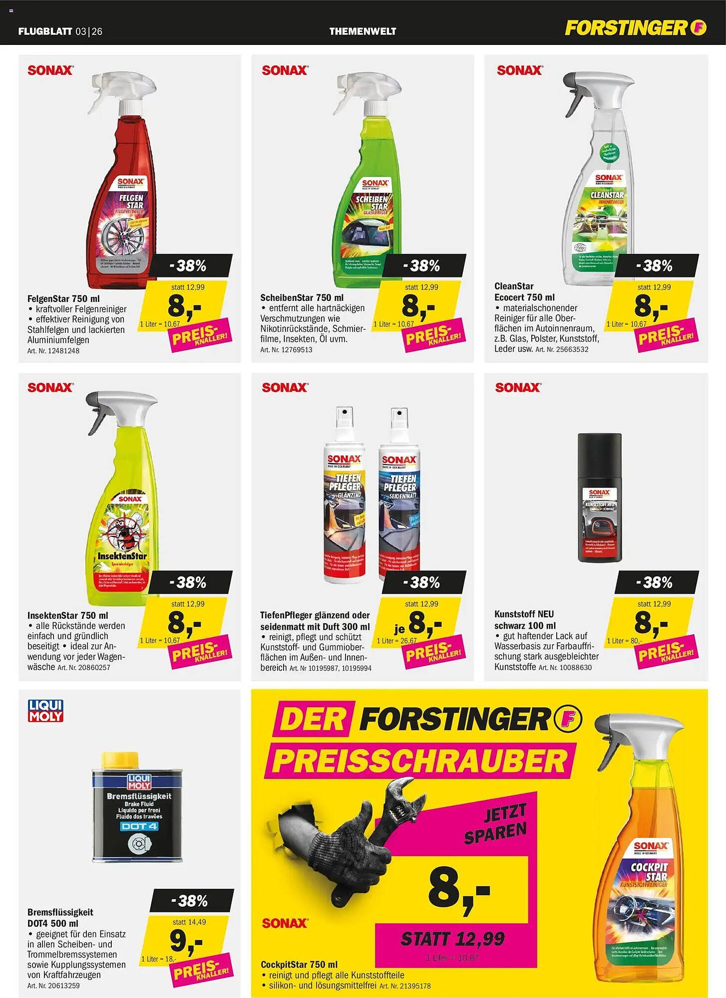 Forstinger Flugblatt