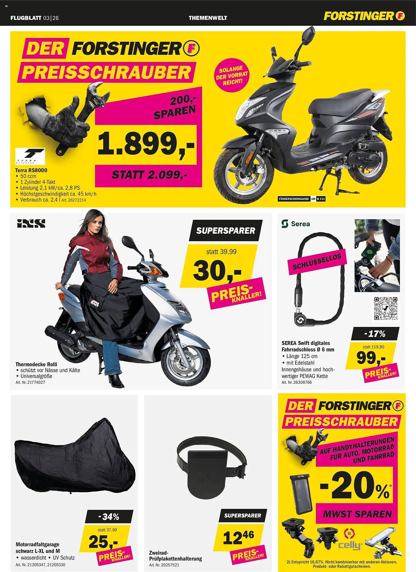 Forstinger Flugblatt