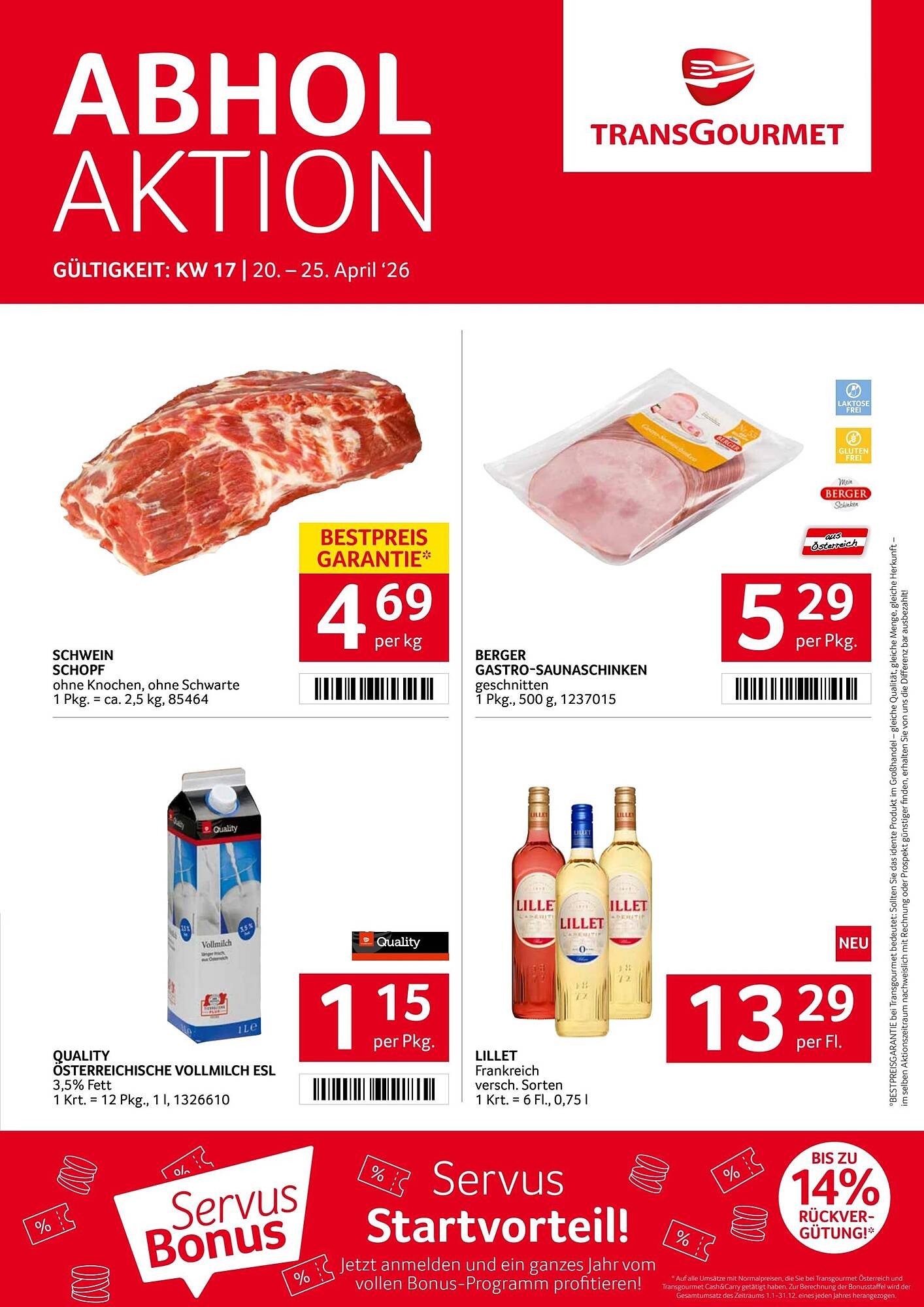 Transgourmet Flugblatt