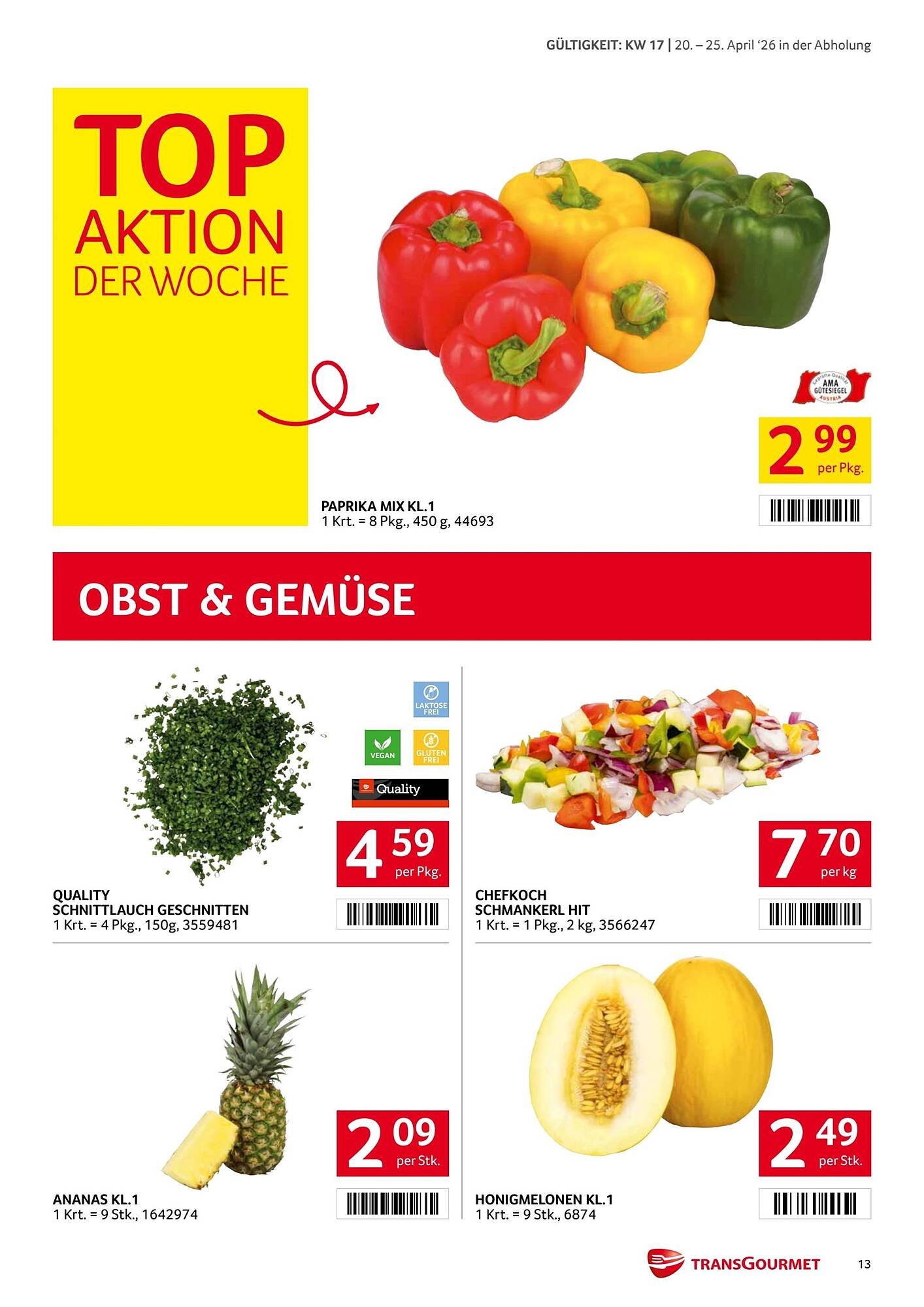 Transgourmet Flugblatt