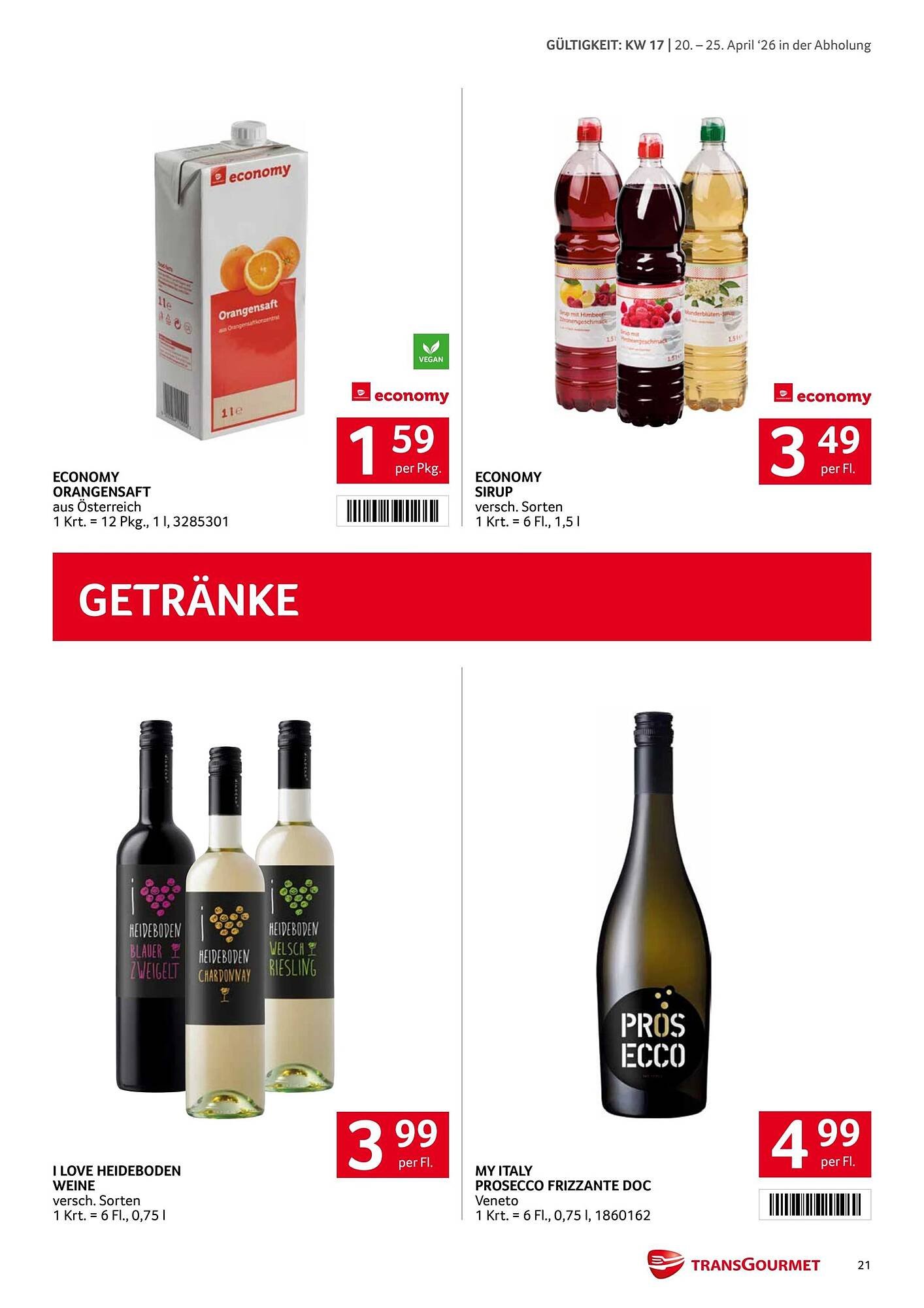 Transgourmet Flugblatt