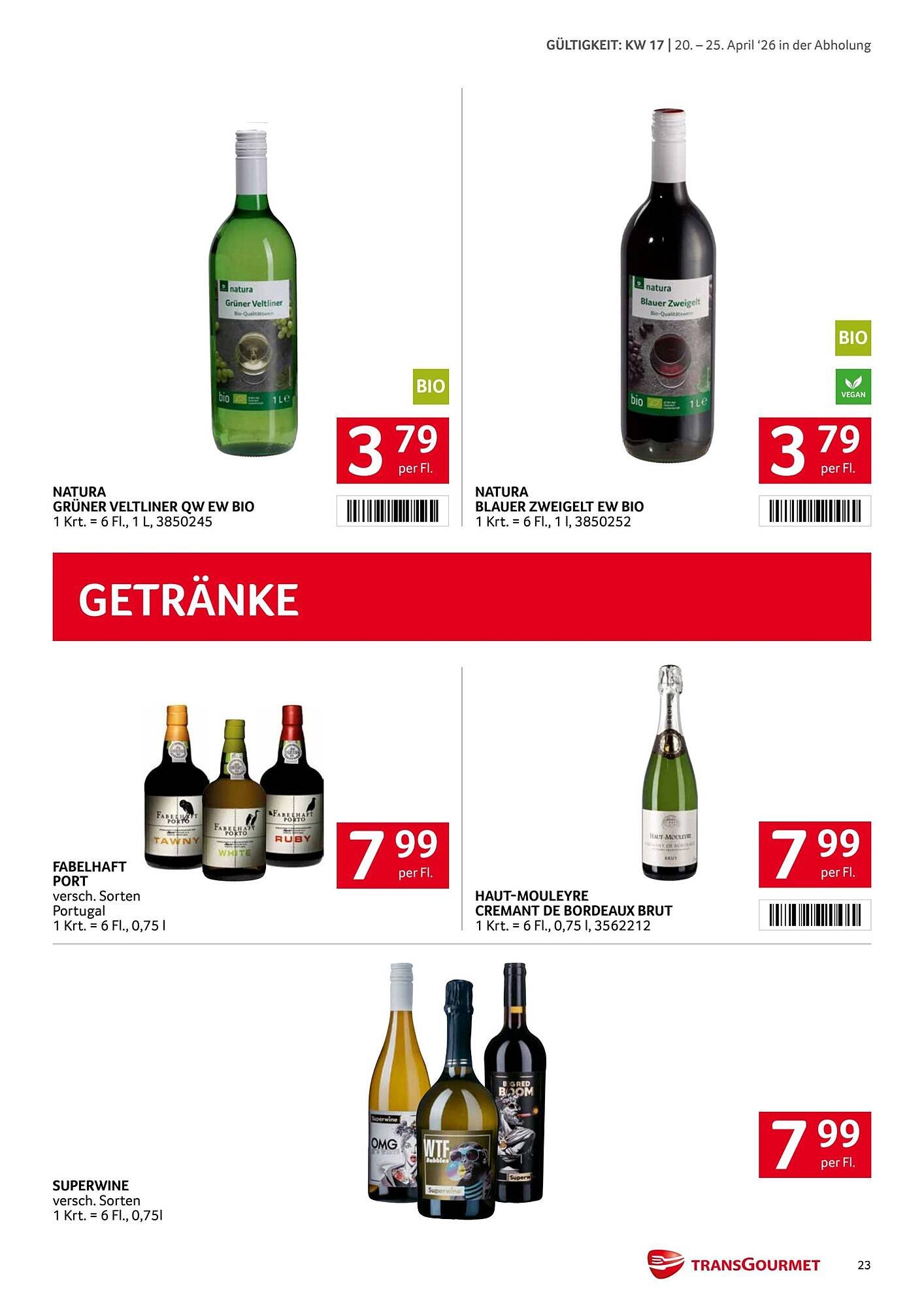 Transgourmet Flugblatt