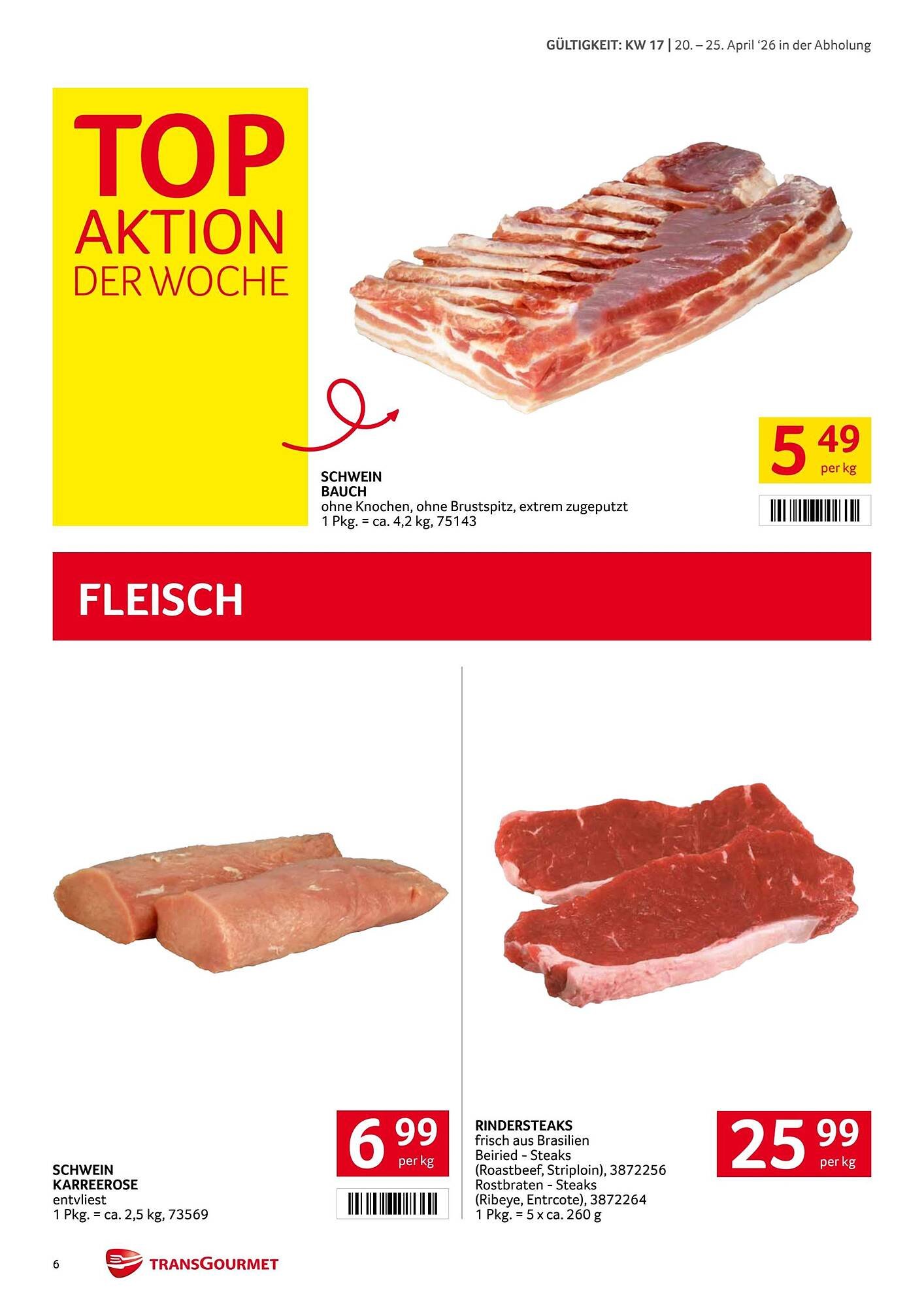 Transgourmet Flugblatt
