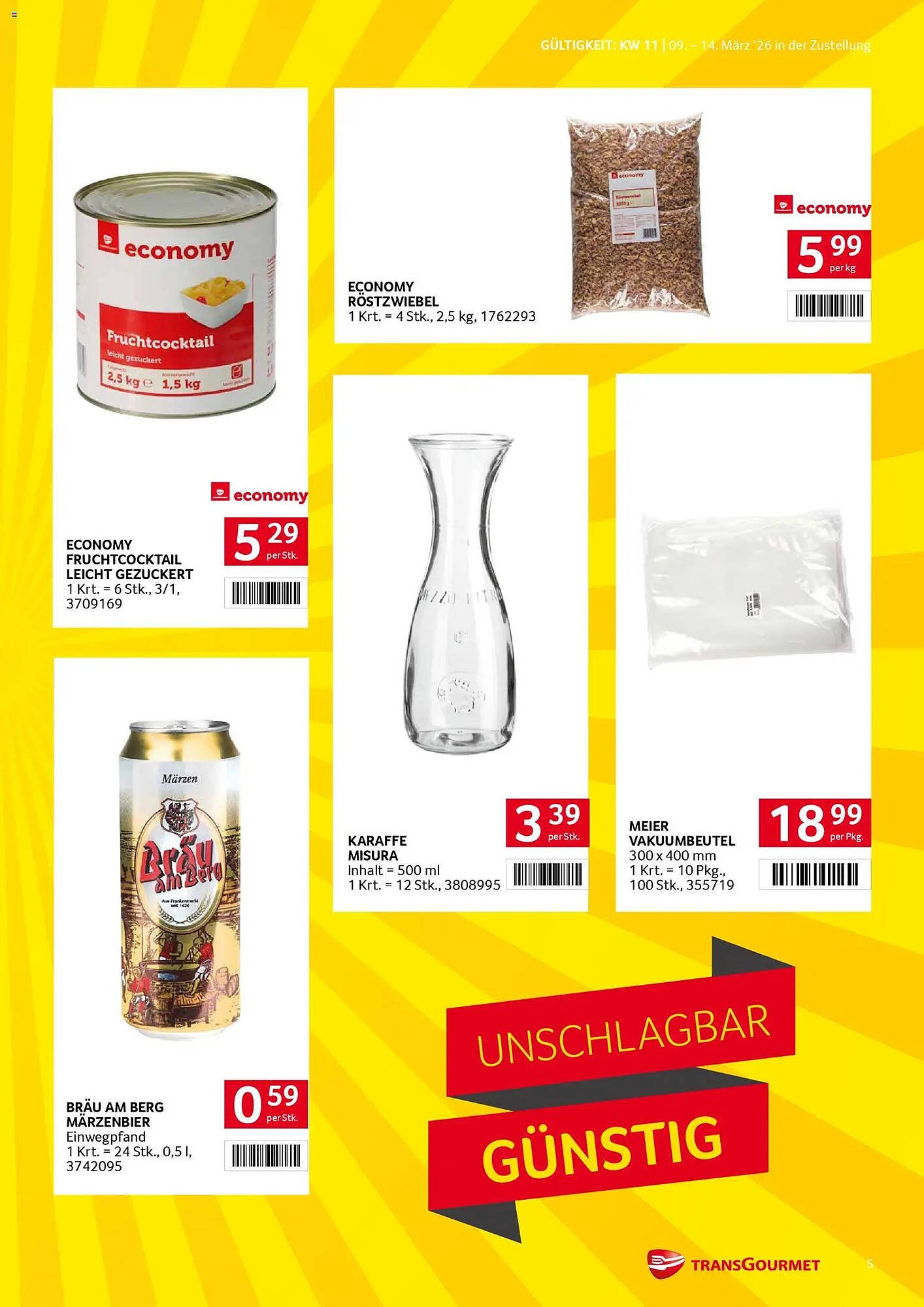 Transgourmet Flugblatt