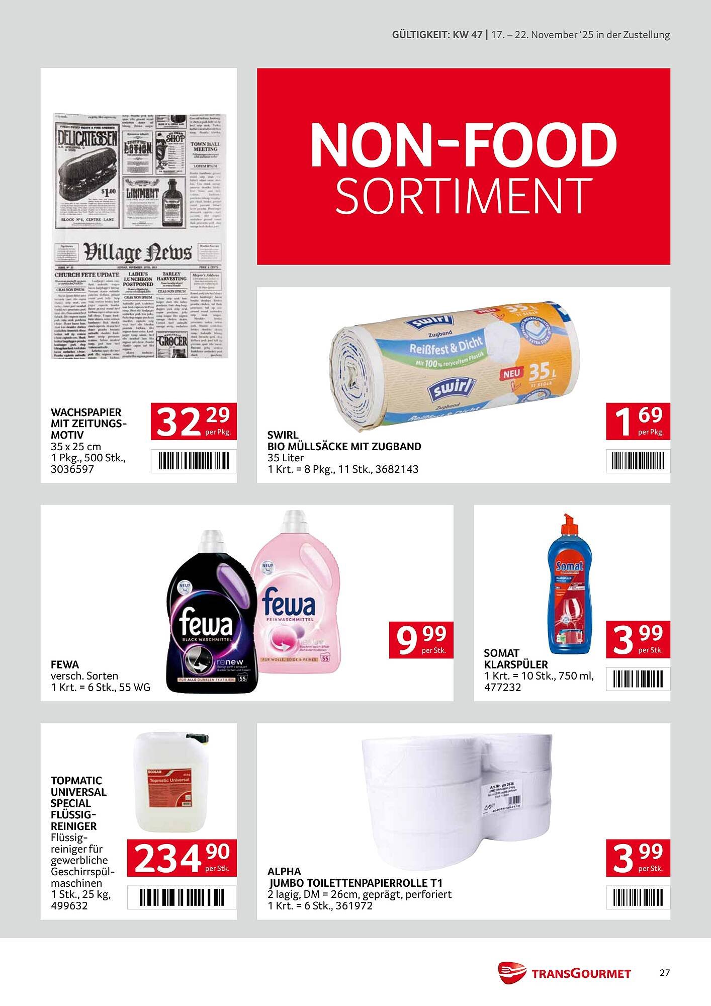 Transgourmet Flugblatt