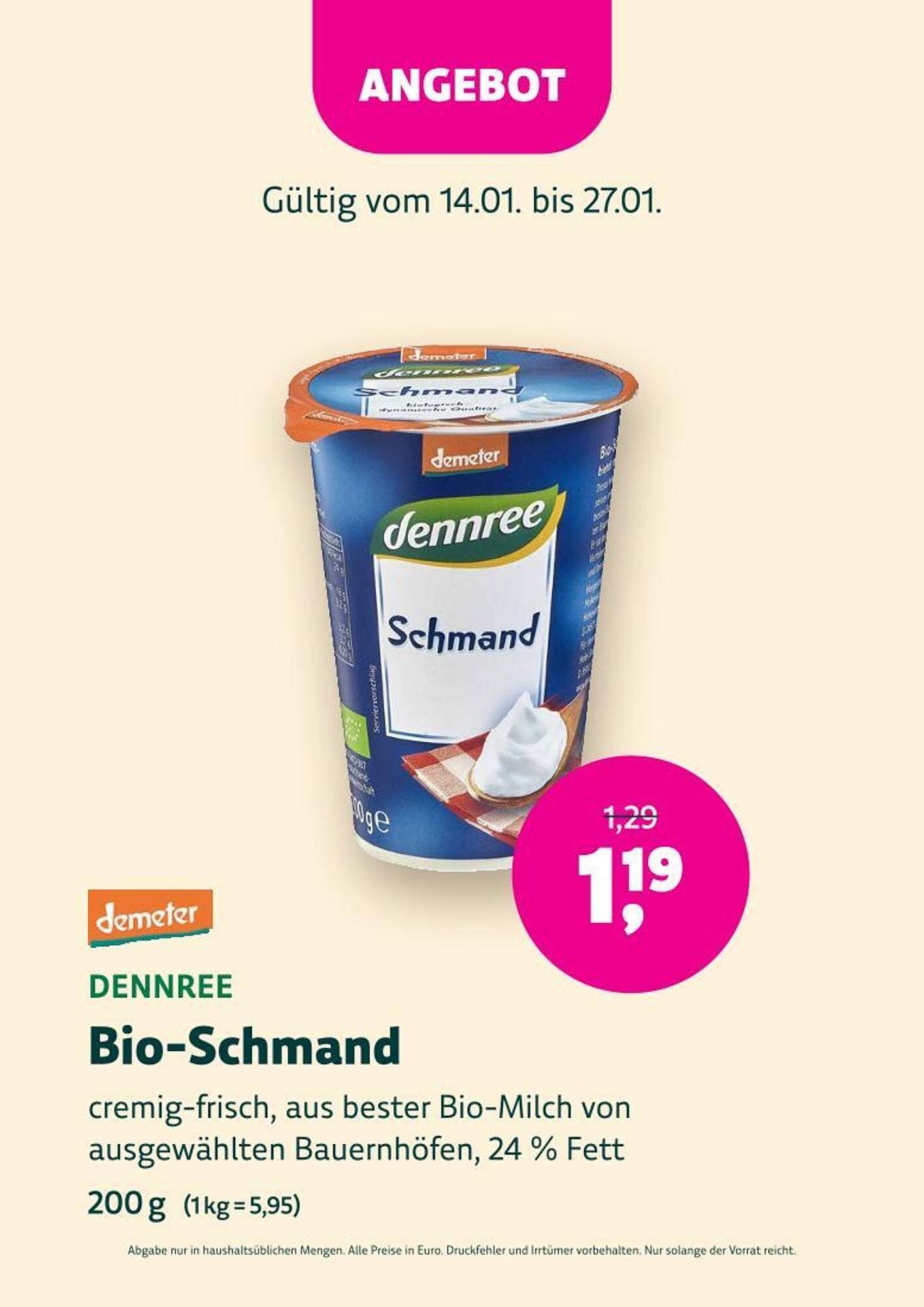 Denn's Biomarkt Flugblatt