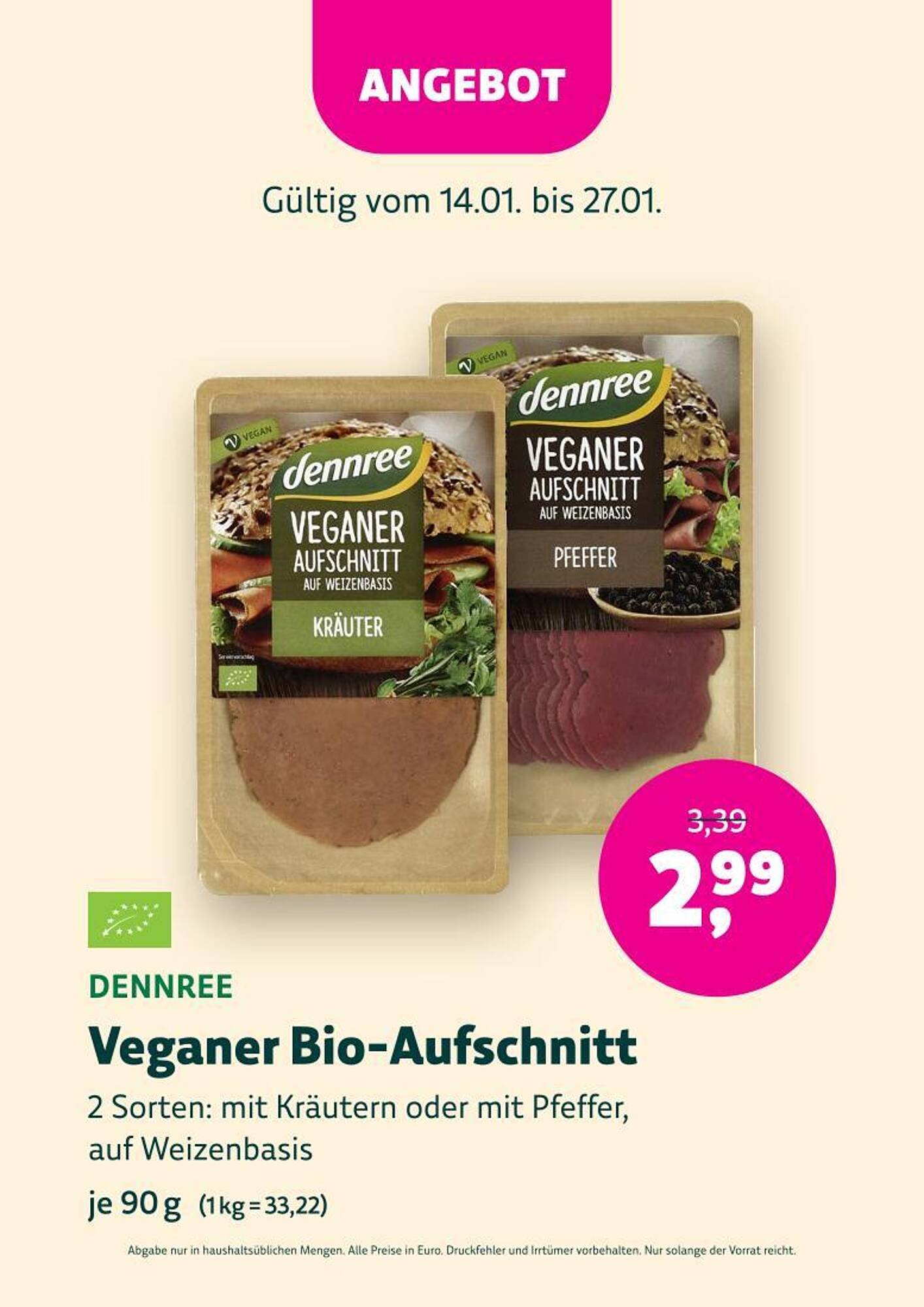 Denn's Biomarkt Flugblatt
