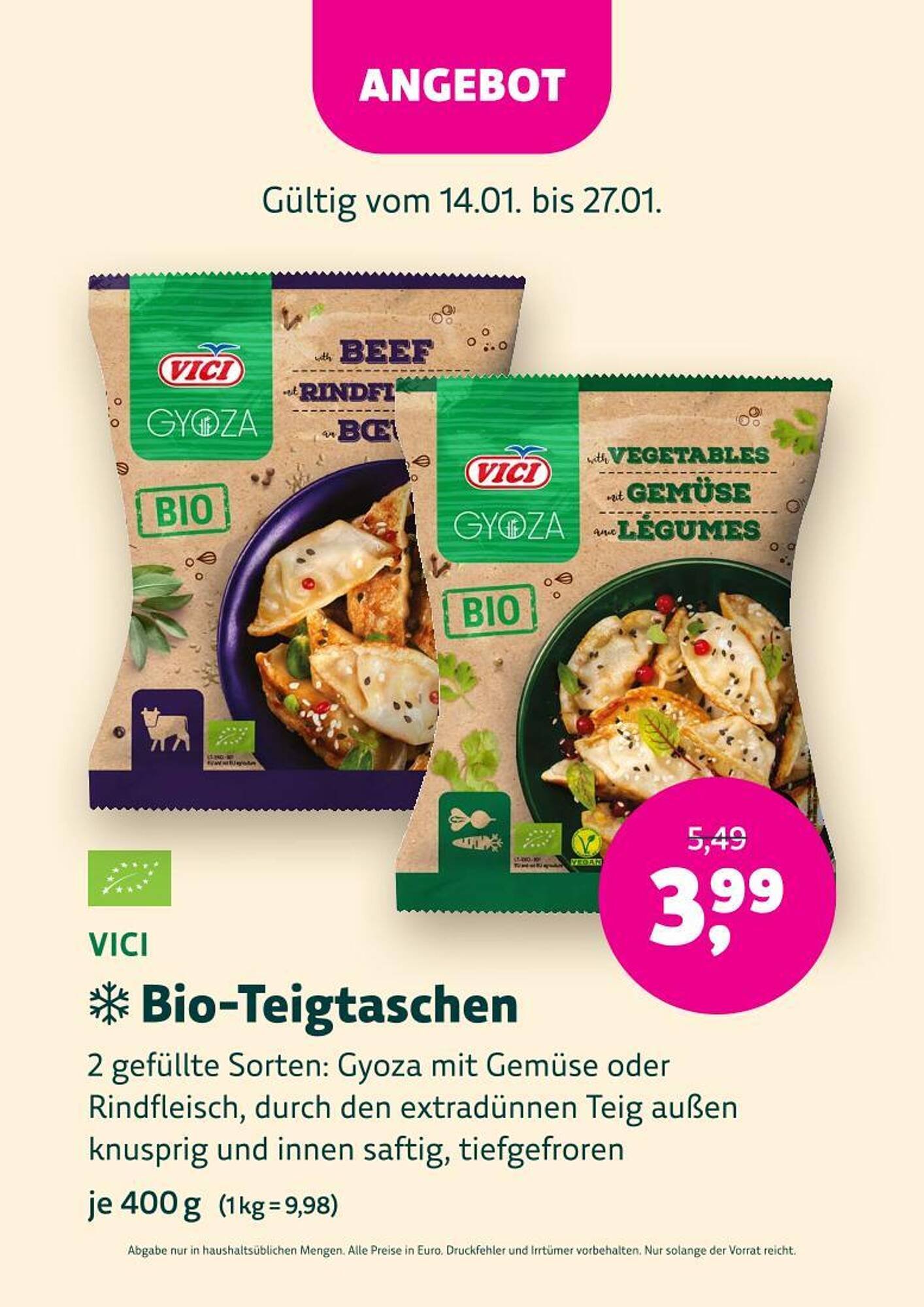 Denn's Biomarkt Flugblatt