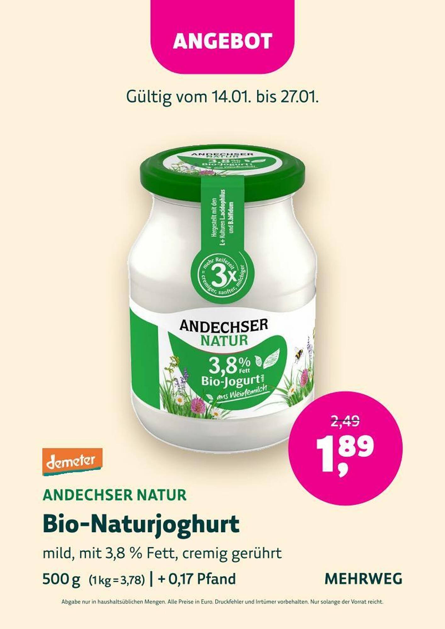 Denn's Biomarkt Flugblatt