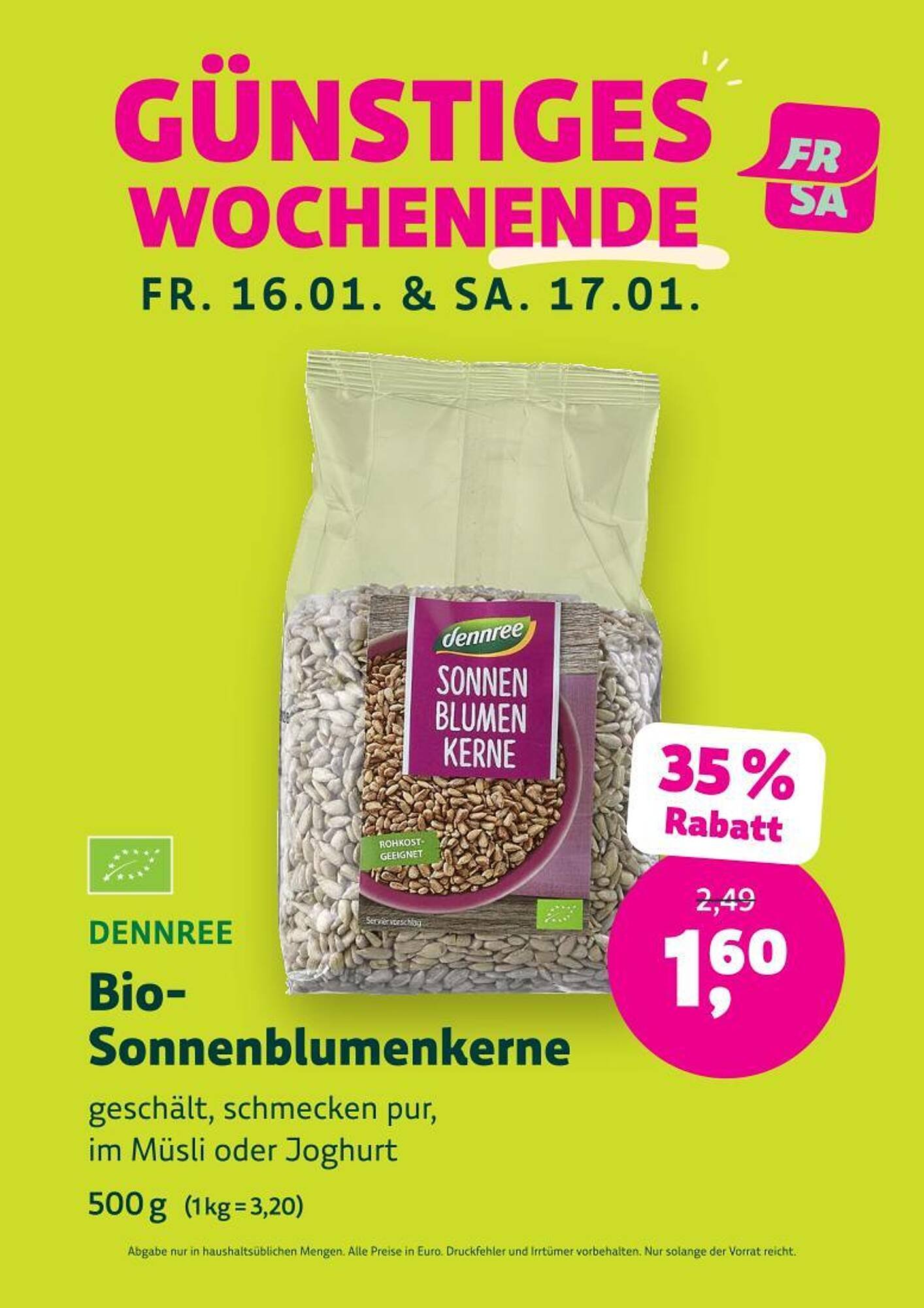Denn's Biomarkt Flugblatt