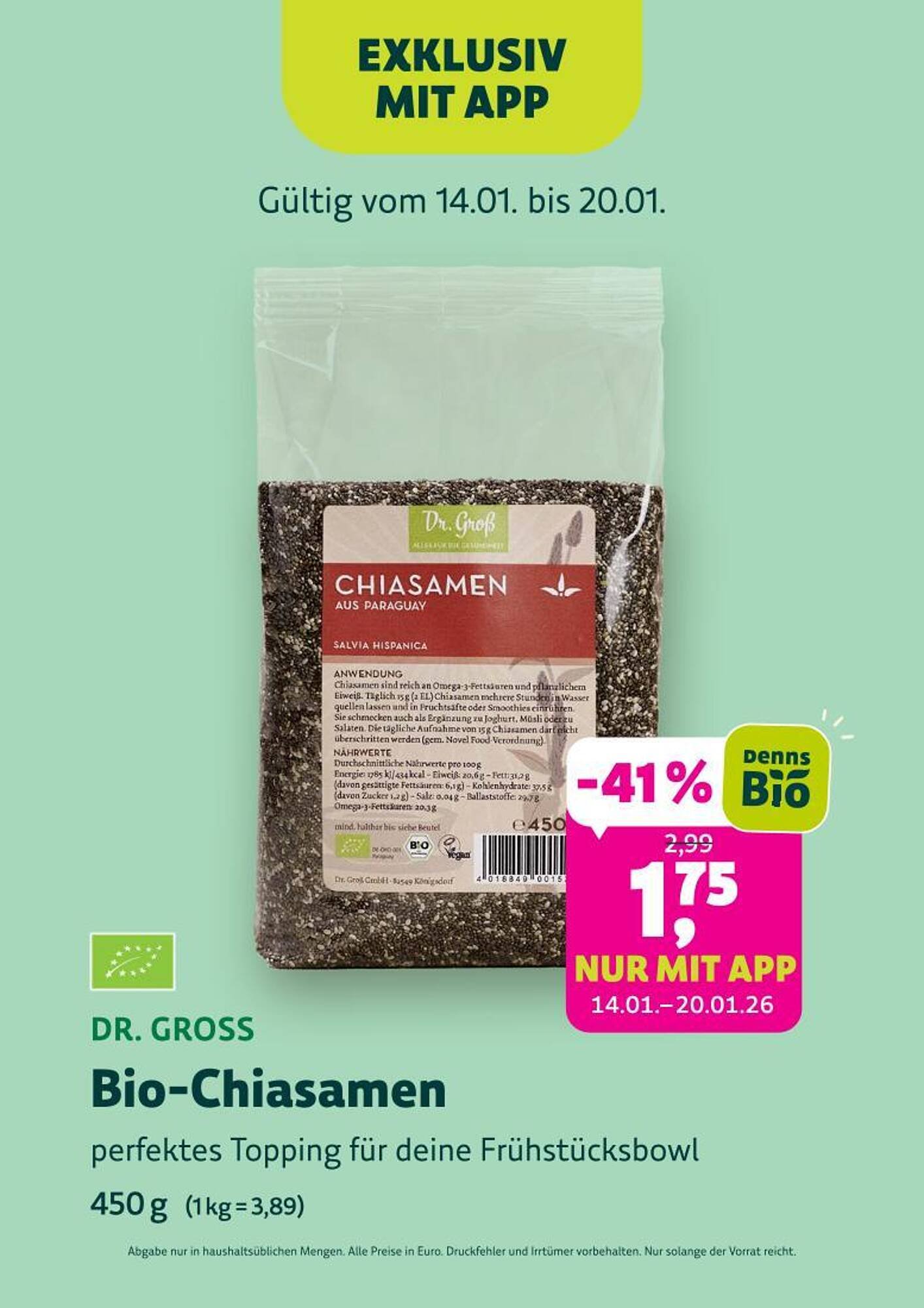 Denn's Biomarkt Flugblatt