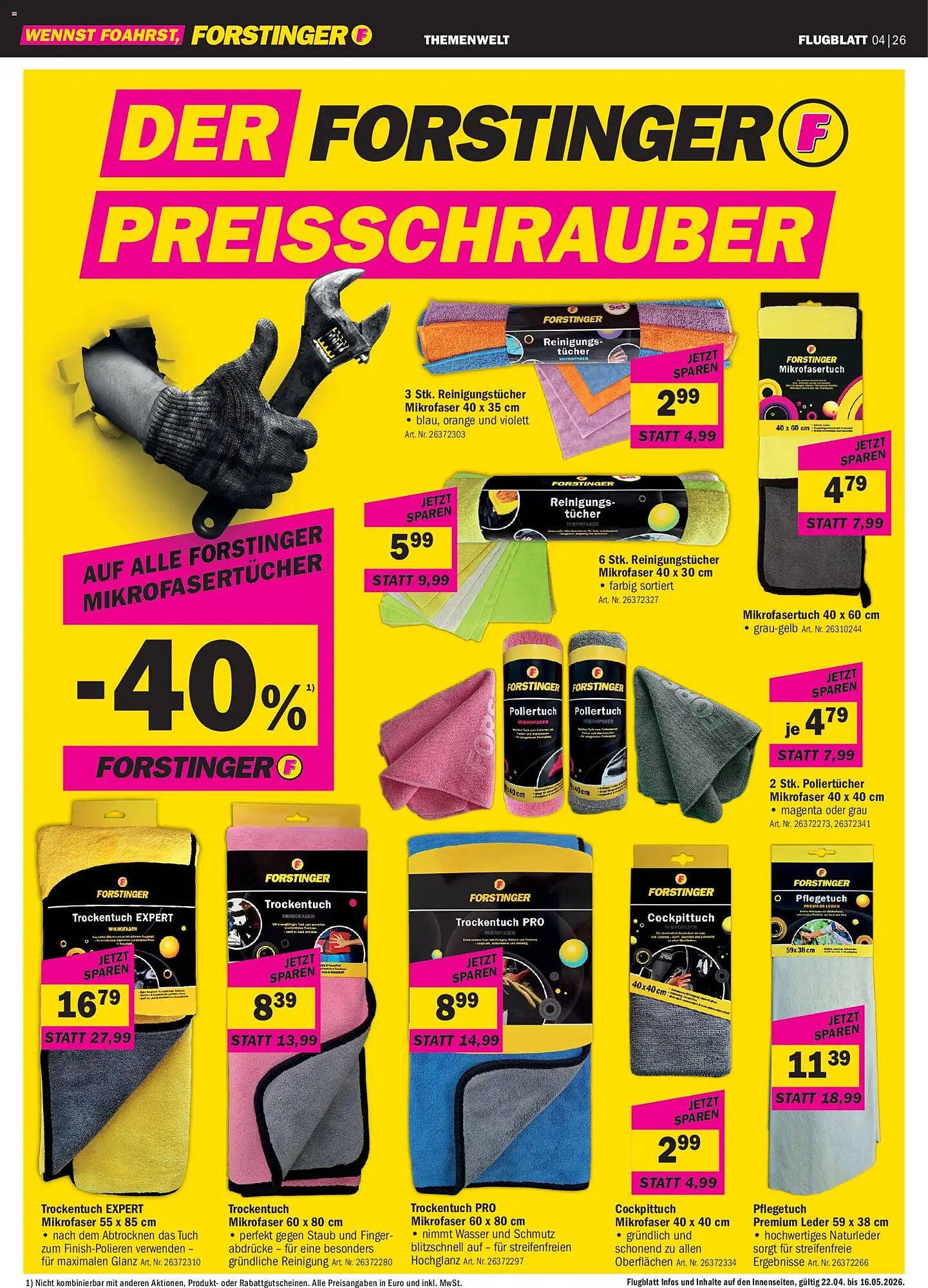 Forstinger Flugblatt