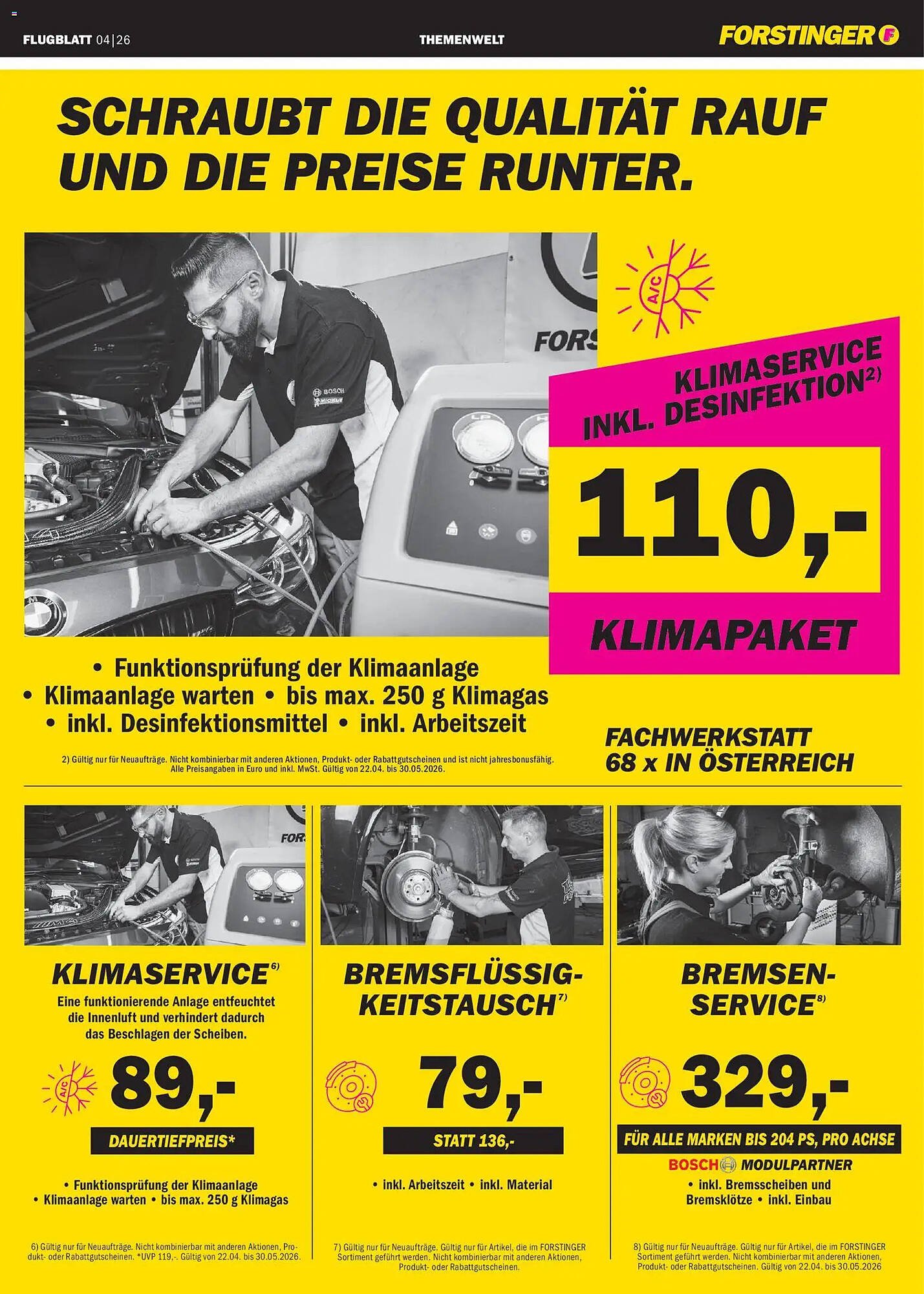 Forstinger Flugblatt