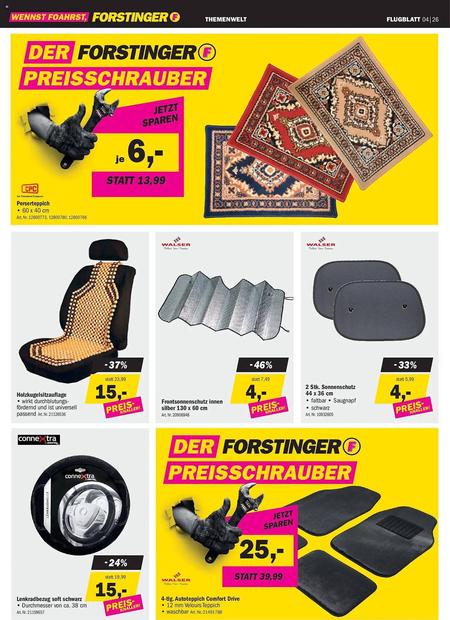 Forstinger Flugblatt