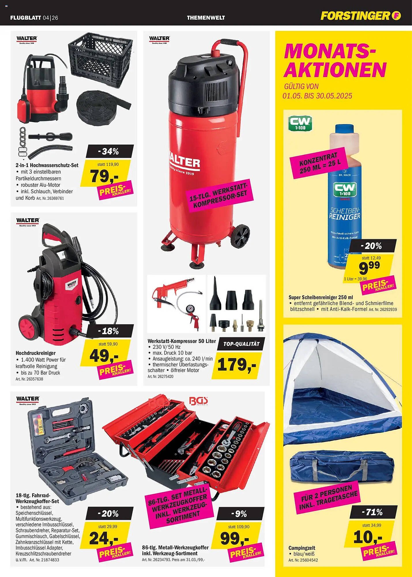 Forstinger Flugblatt