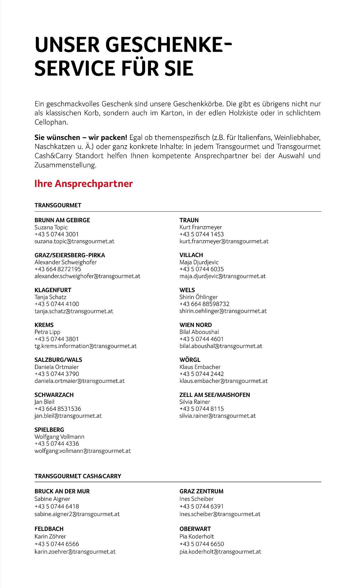 Transgourmet Flugblatt