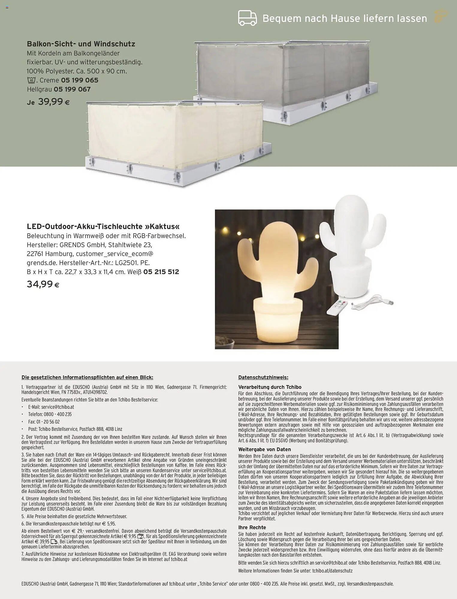 Tchibo Eduscho Flugblatt