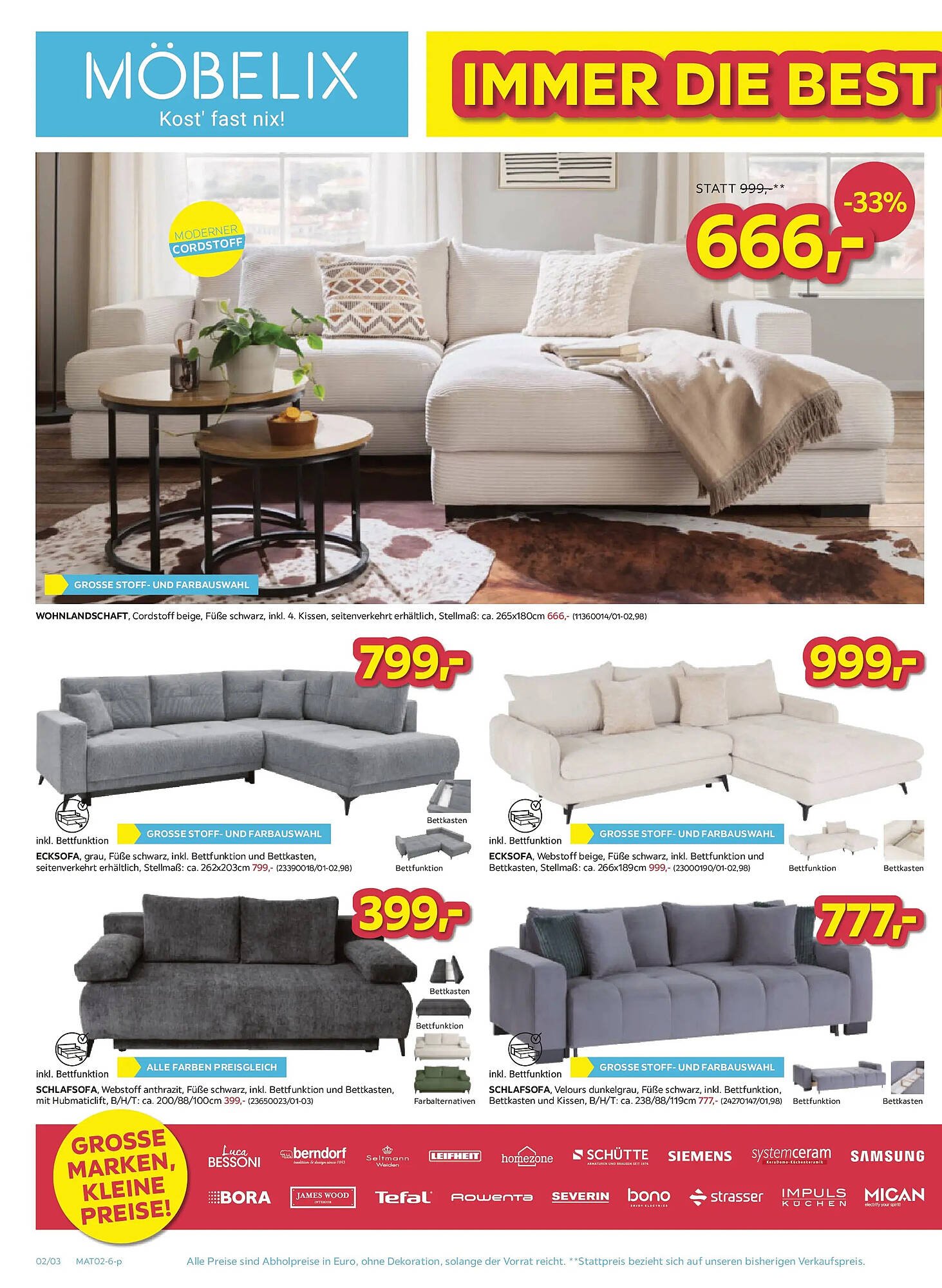 Möbelix Prospekt