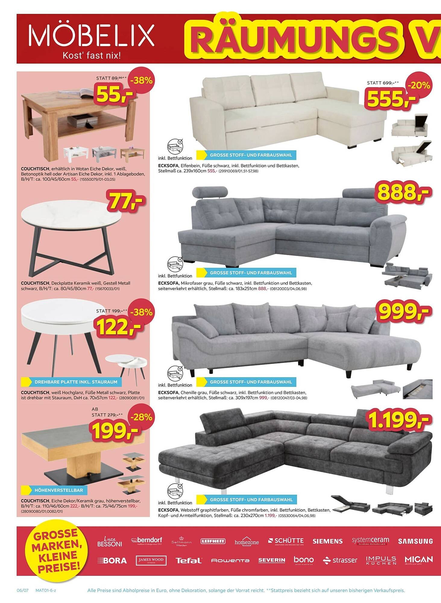 Möbelix Prospekt