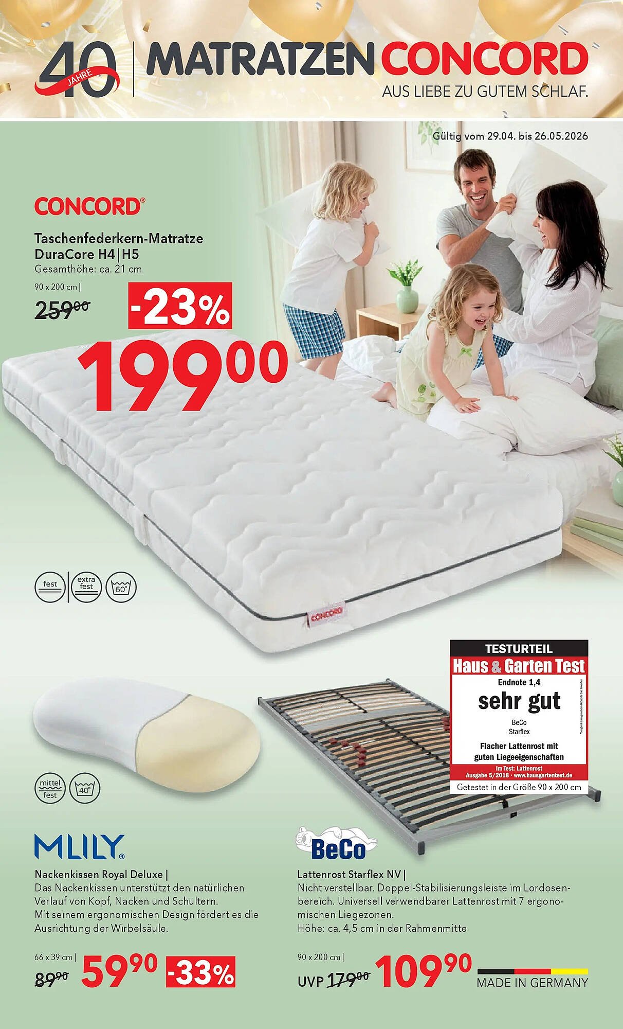 Matratzen Concord Prospekt