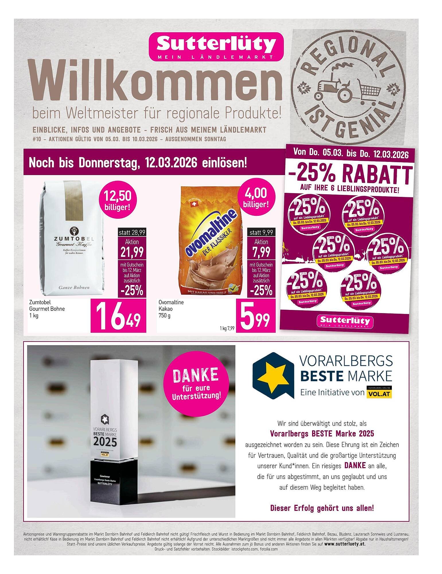 Sutterlüty Flugblatt