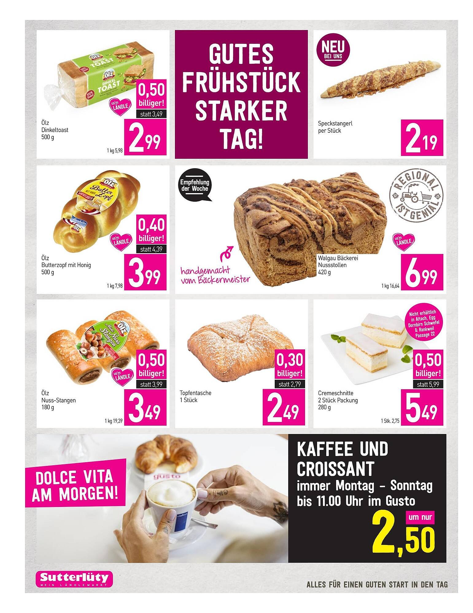 Sutterlüty Flugblatt