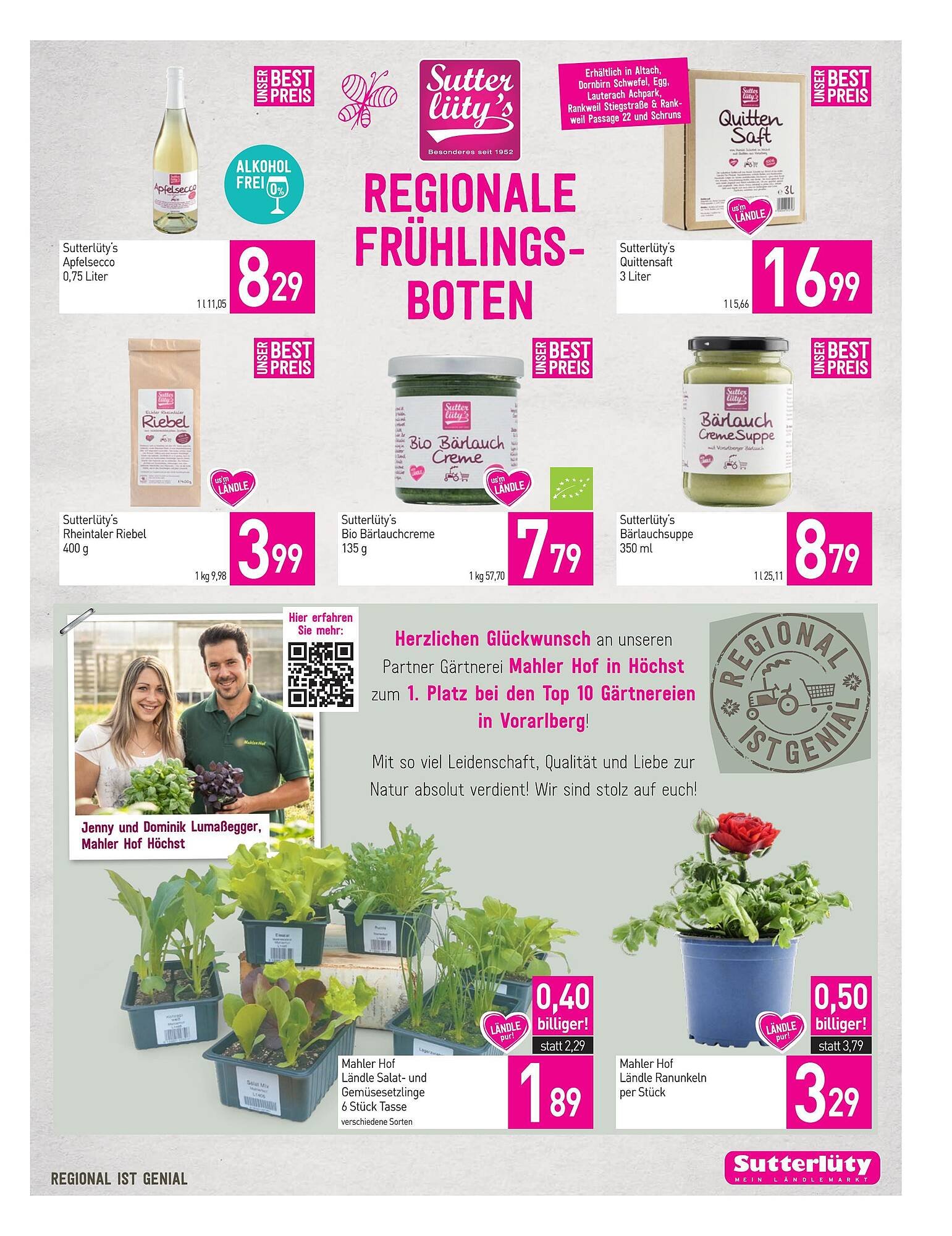 Sutterlüty Flugblatt