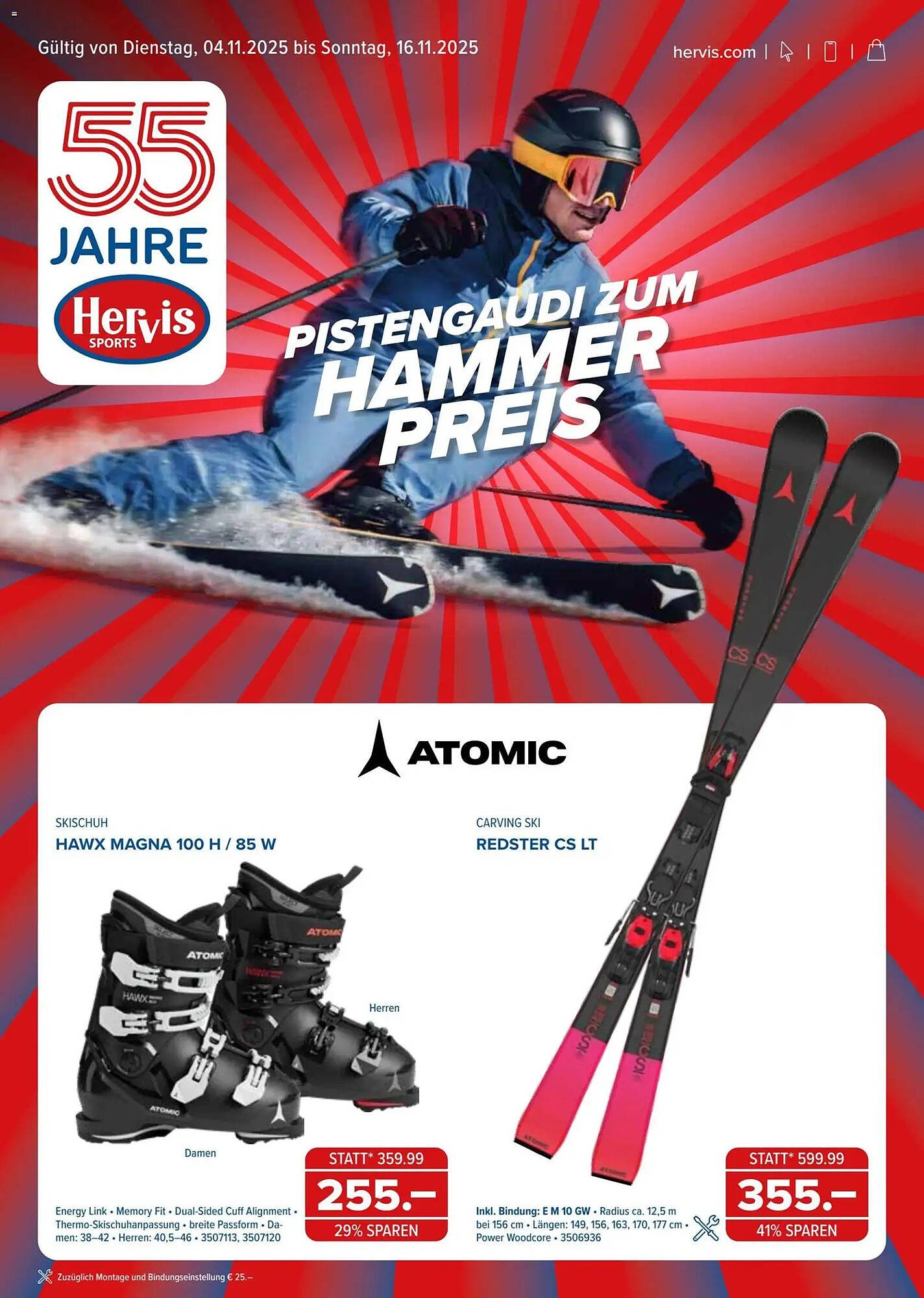 Hervis Flugblatt (2025-11-04 - 2025-11-16) | 1