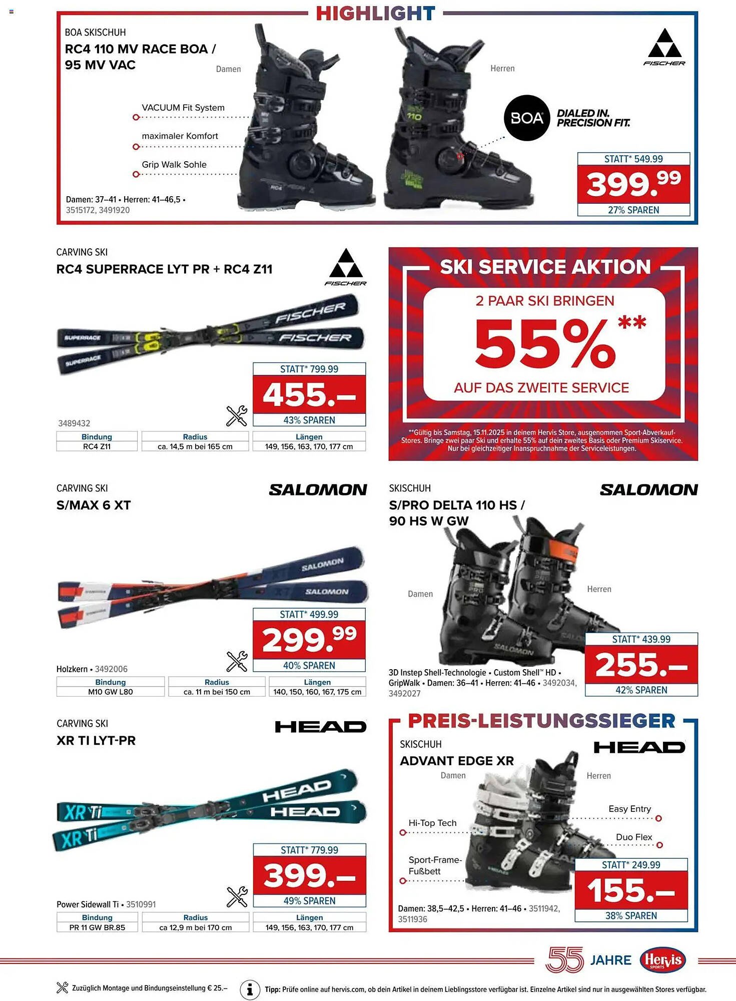 Hervis Flugblatt (2025-11-04 - 2025-11-16) | 3