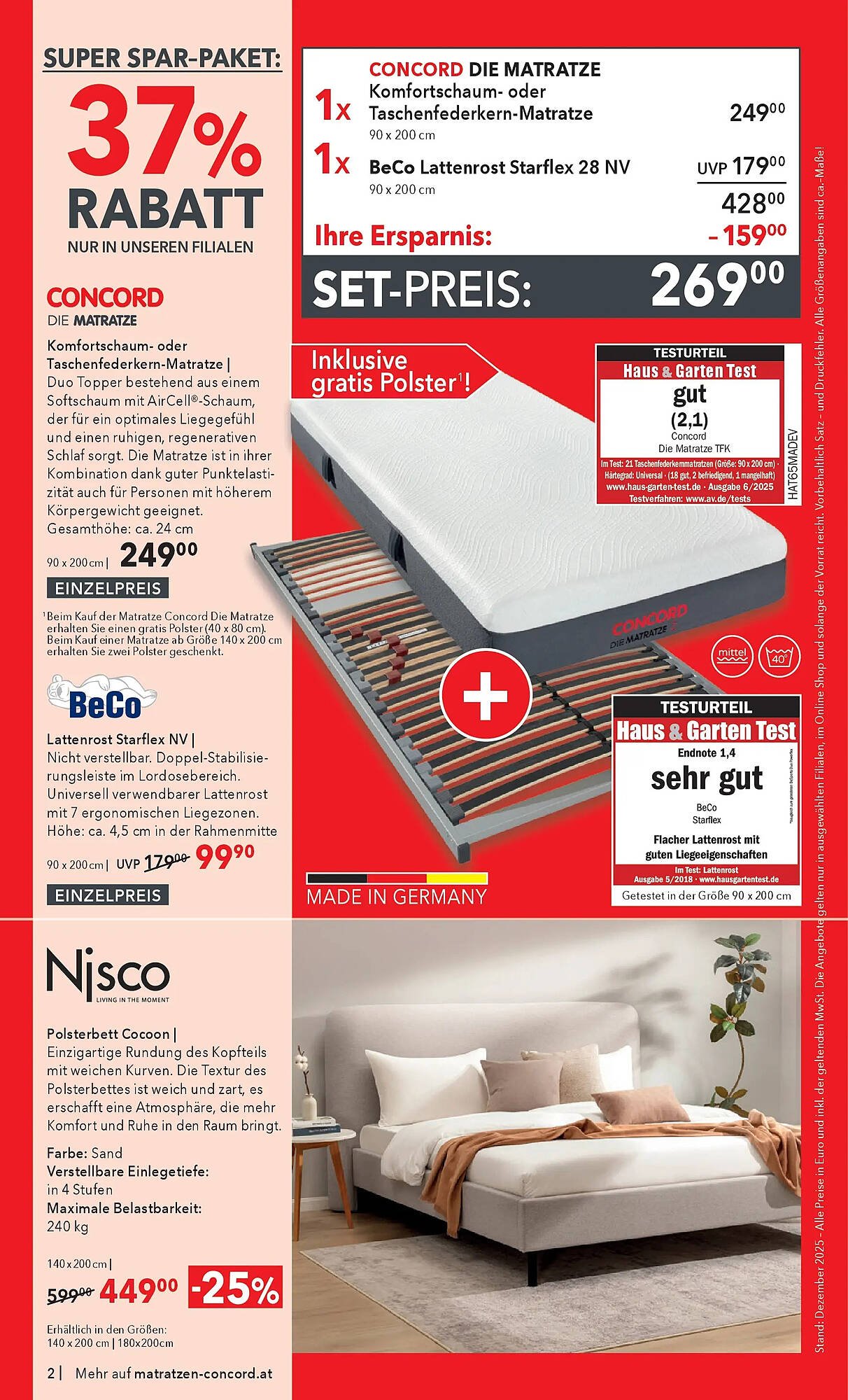 Matratzen Concord Prospekt