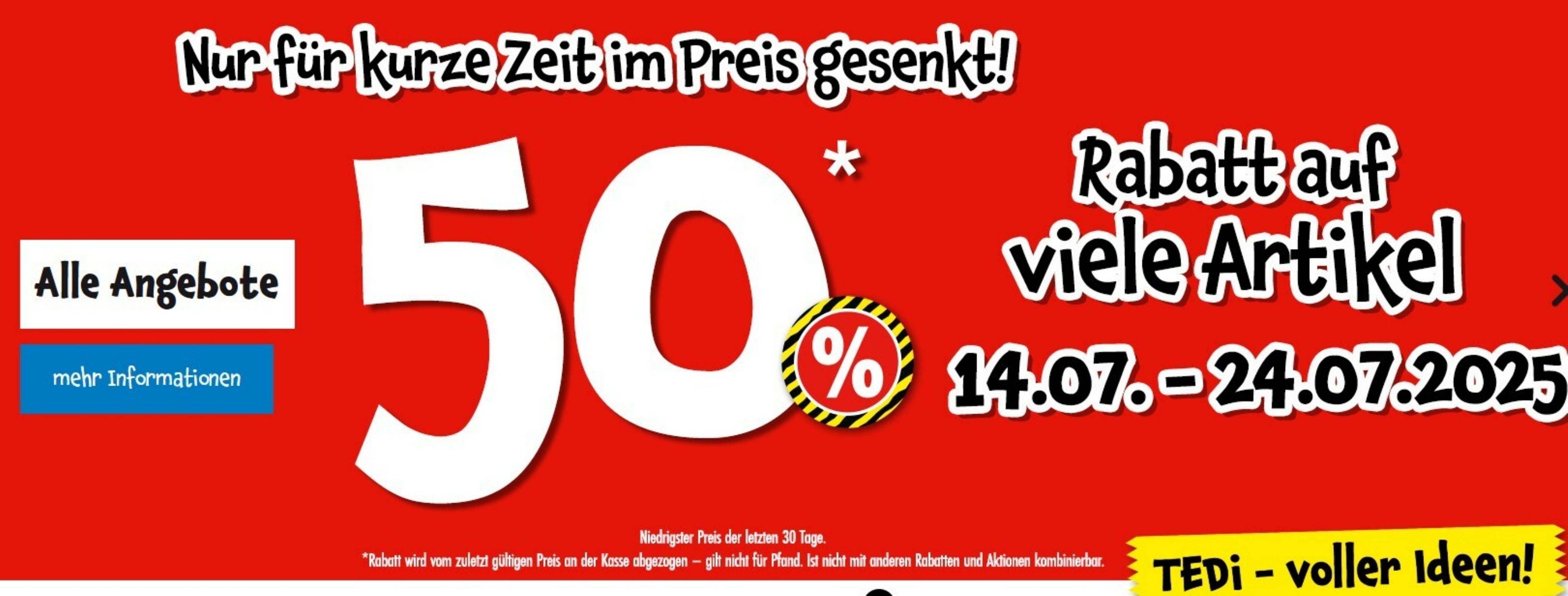 TEDi Flugblatt (2025-07-23 - 2025-07-29) | 1