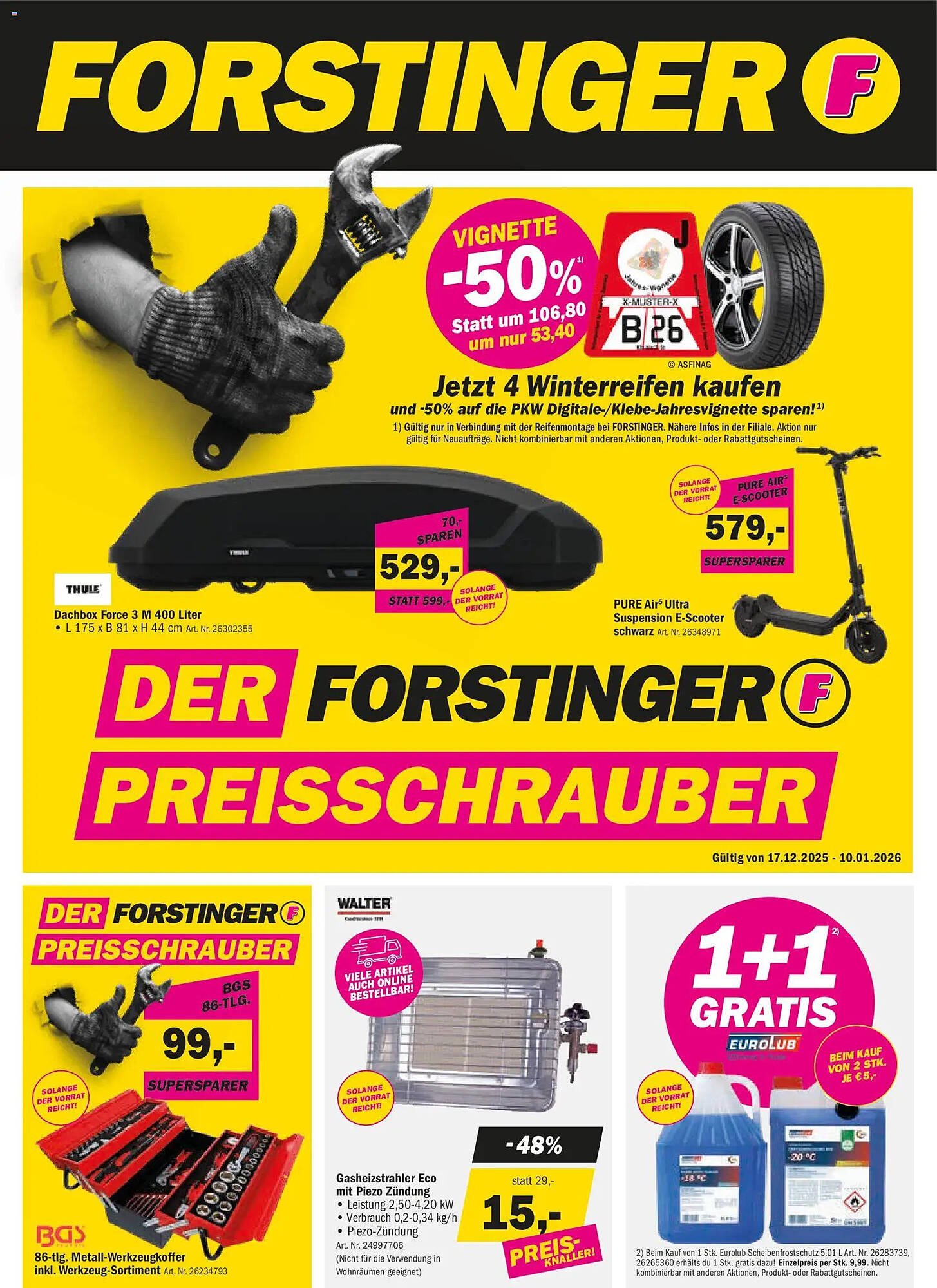 Forstinger Flugblatt
