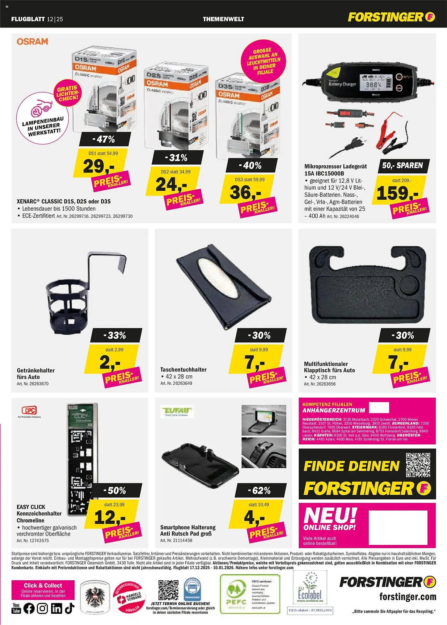 Forstinger Flugblatt