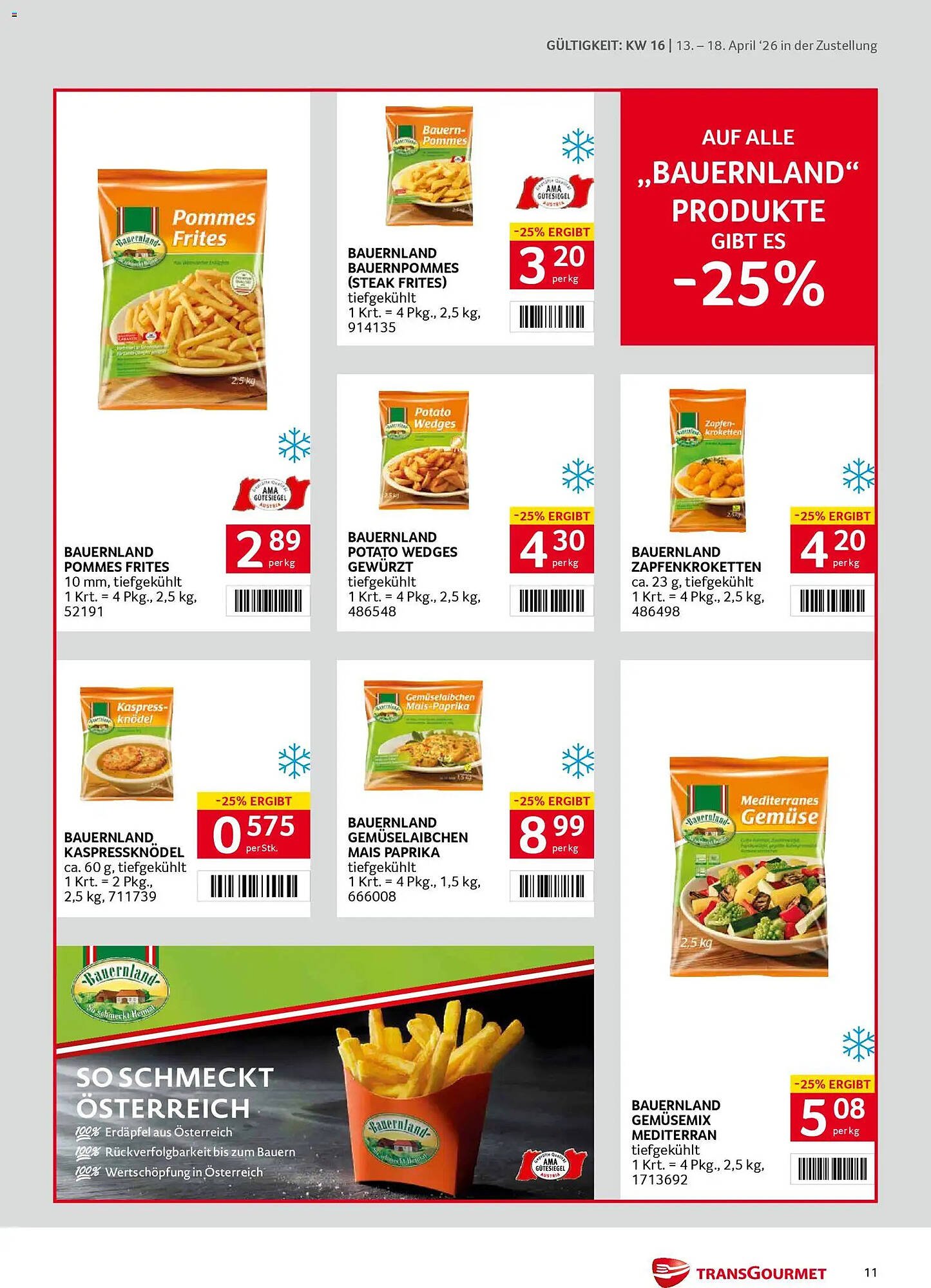 Transgourmet Flugblatt