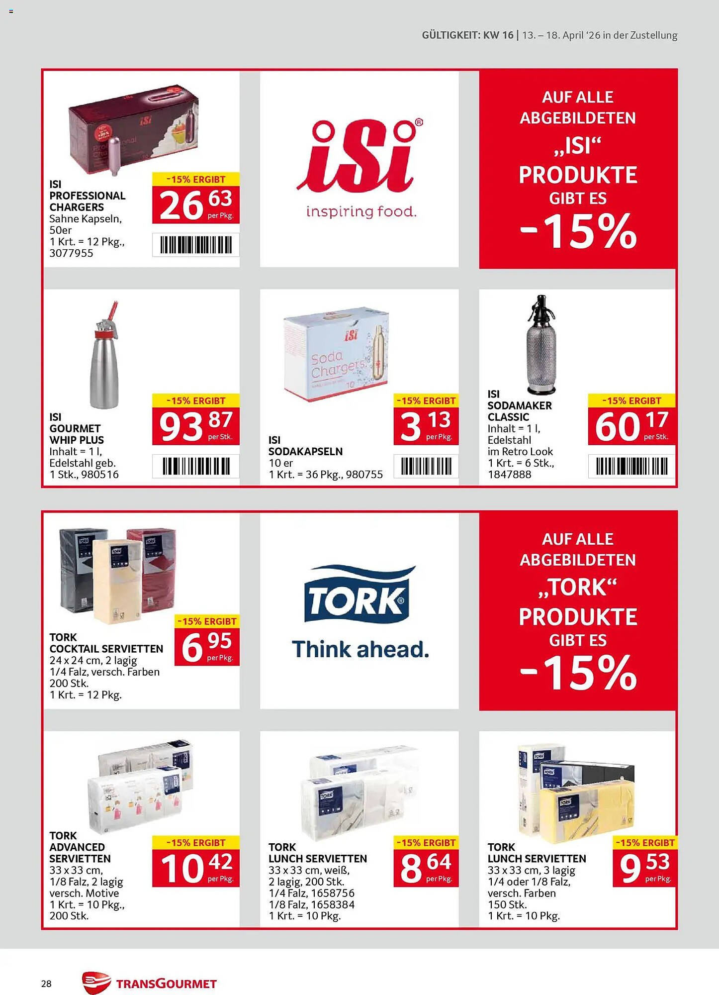 Transgourmet Flugblatt