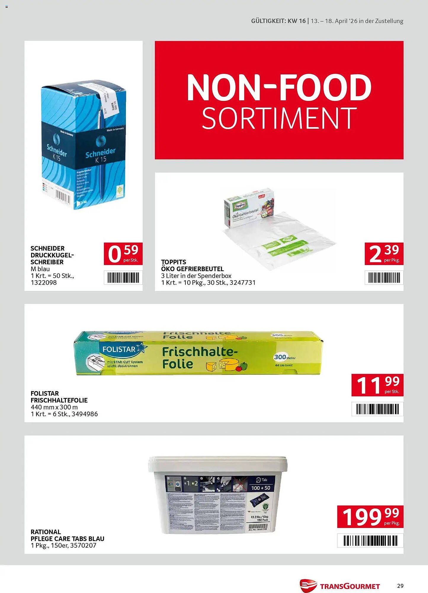 Transgourmet Flugblatt