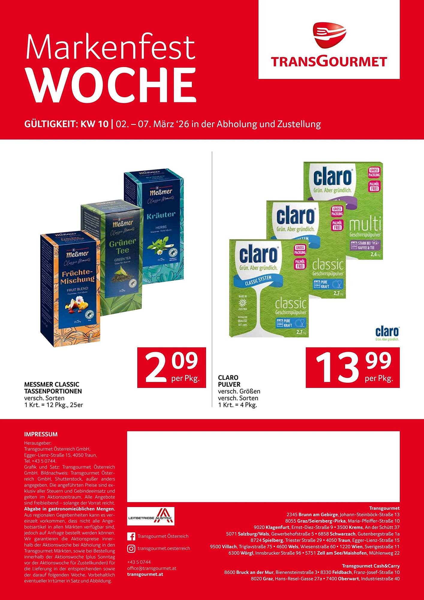 Transgourmet Flugblatt