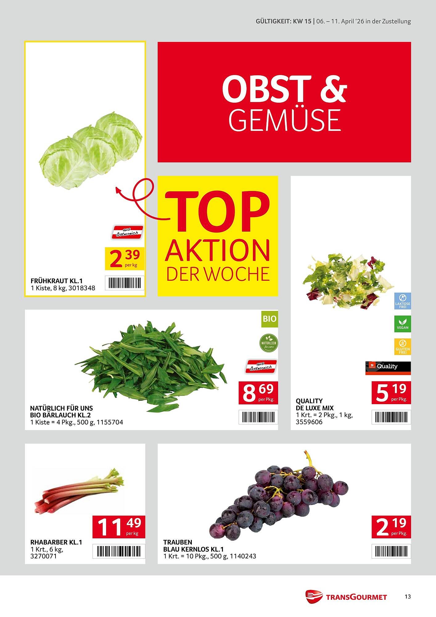 Transgourmet Flugblatt