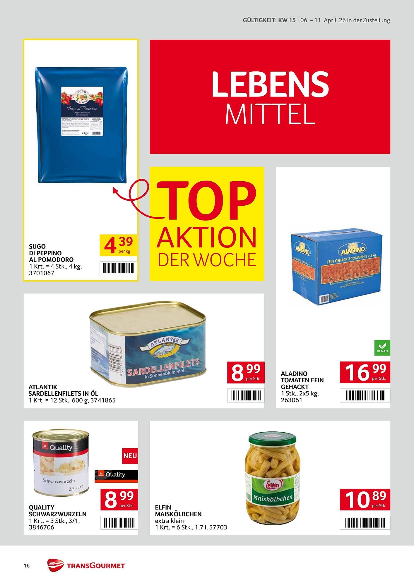 Transgourmet Flugblatt