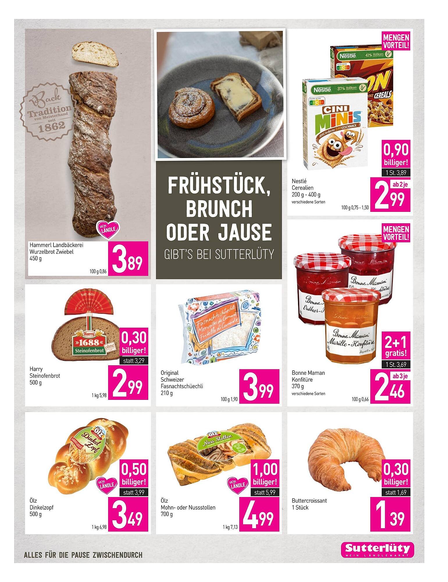 Sutterlüty Flugblatt