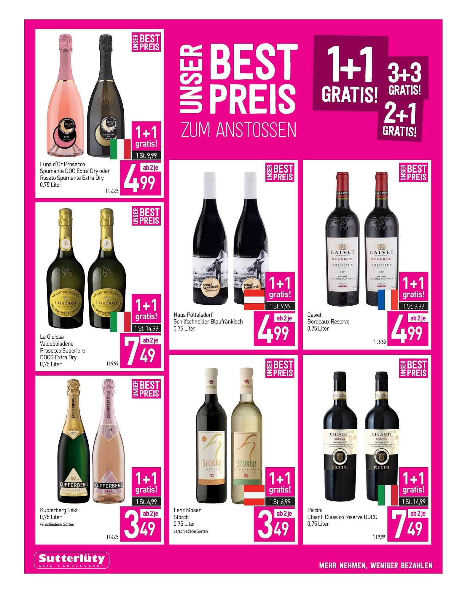 Sutterlüty Flugblatt