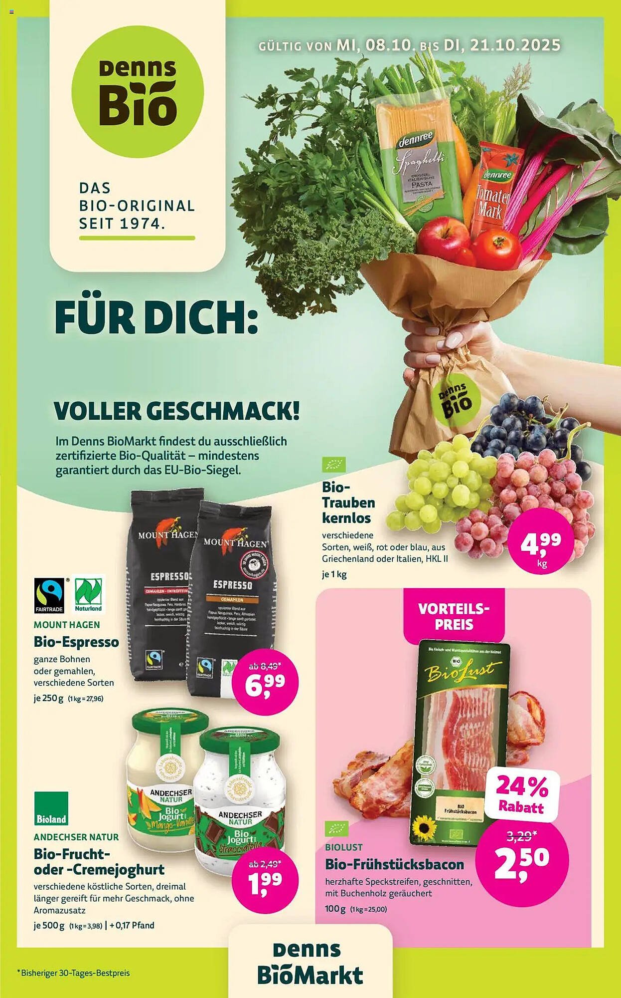 Denn&#039;s Biomarkt Flugblatt (2025-10-08 - 2025-10-21) | 1