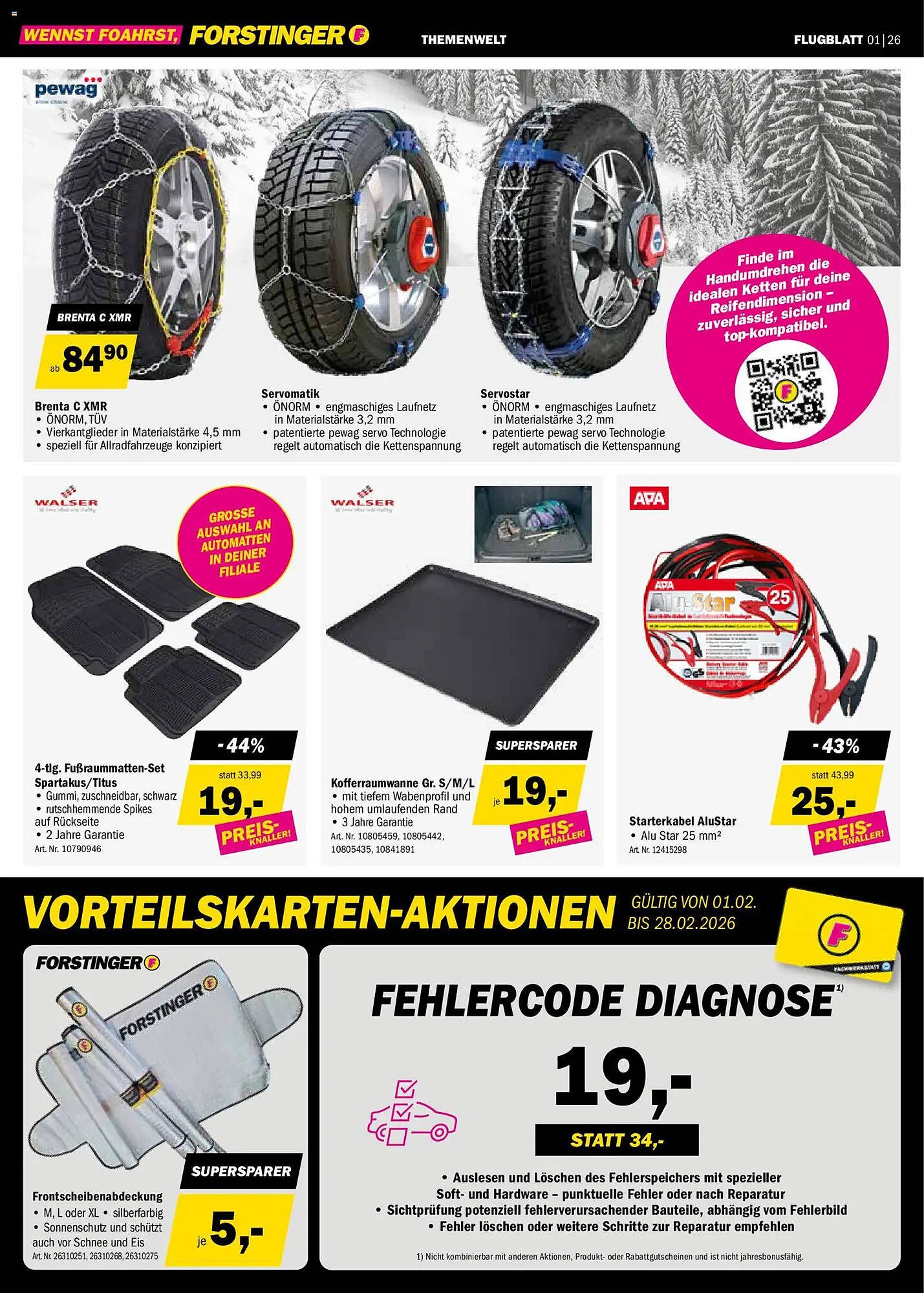 Forstinger Flugblatt