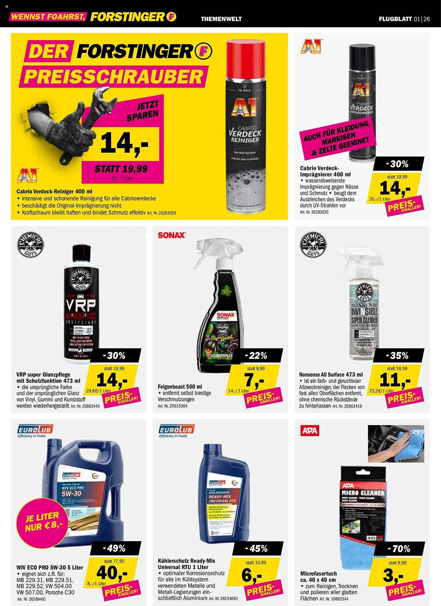 Forstinger Flugblatt