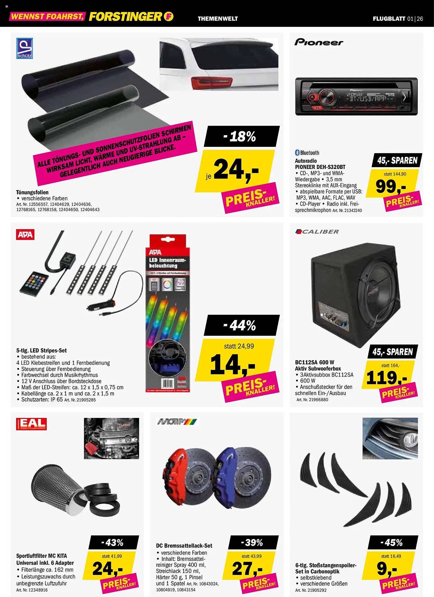 Forstinger Flugblatt