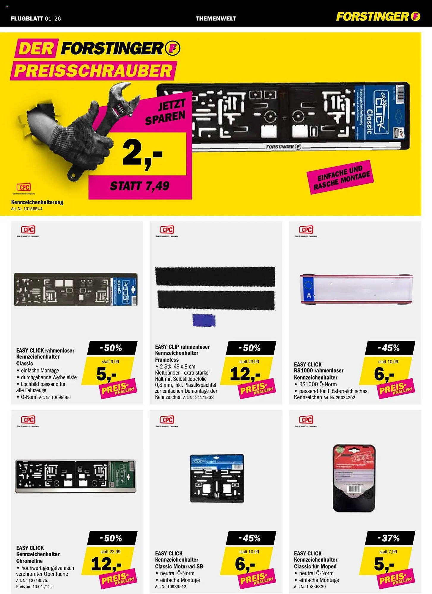 Forstinger Flugblatt