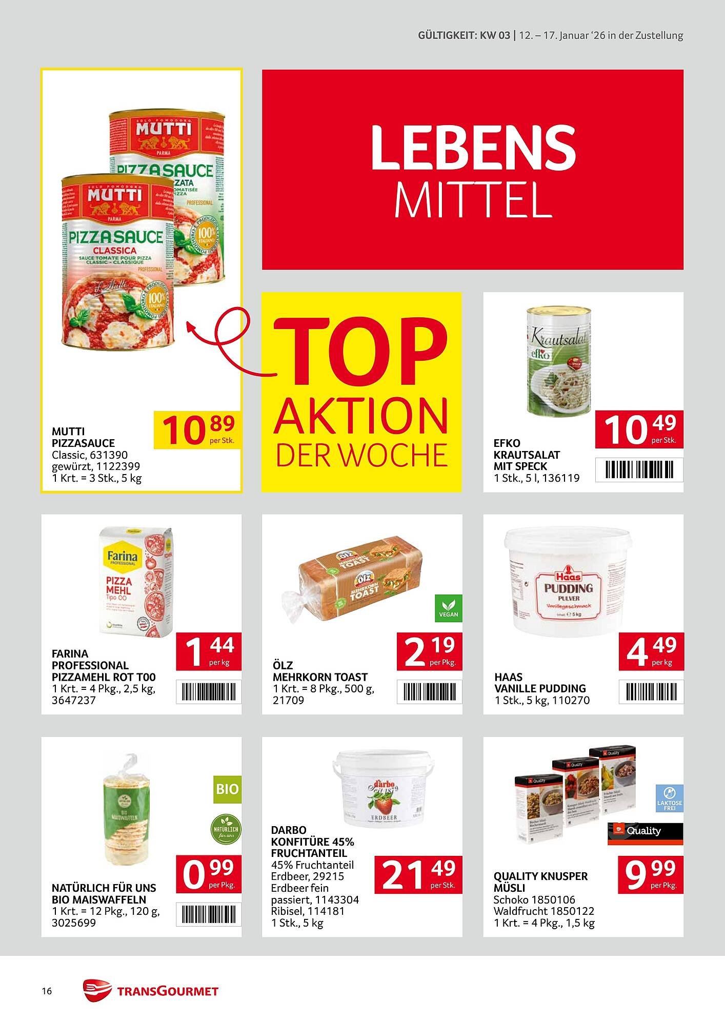 Transgourmet Flugblatt